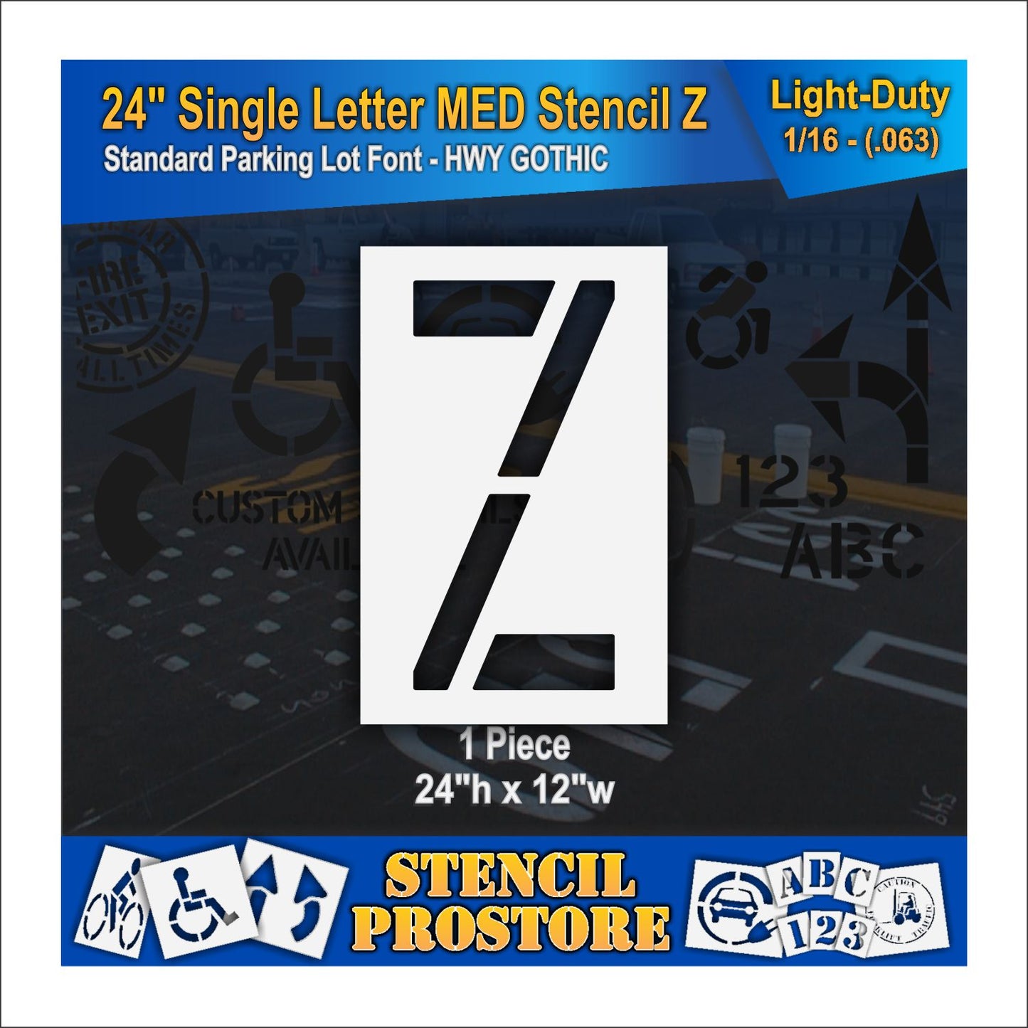 24" Medium Alphabet Kit Stencil