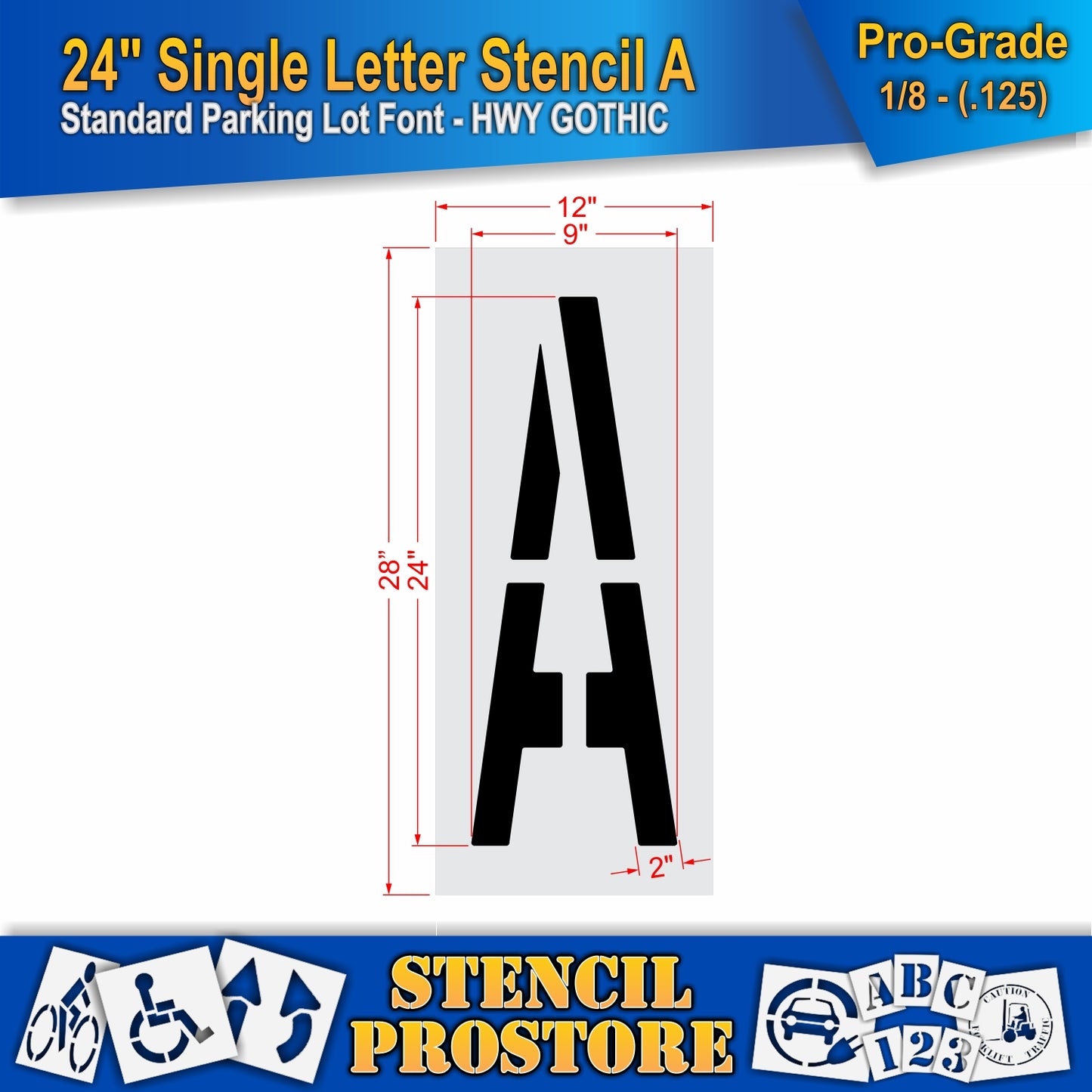 24" Alphabet Kit Stencil
