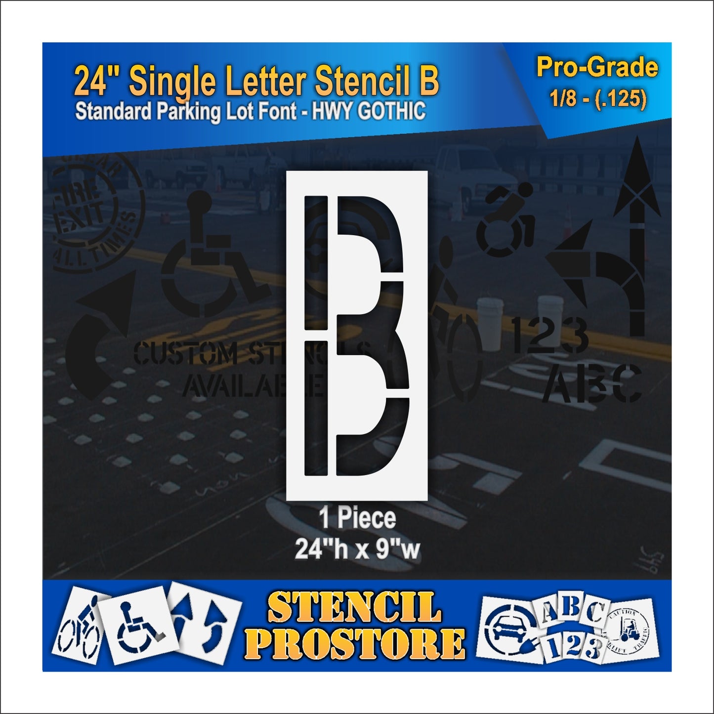 24" Alphabet Kit Stencil