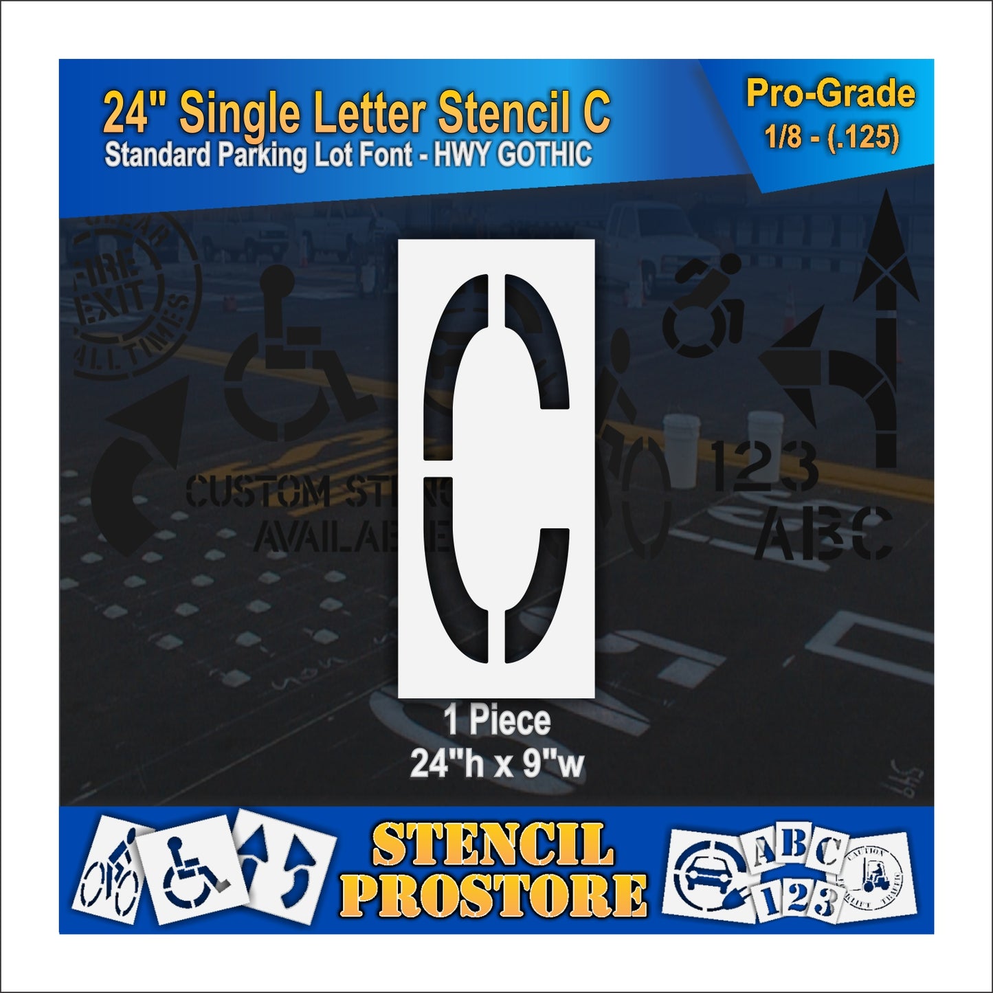 24" Alphabet Kit Stencil