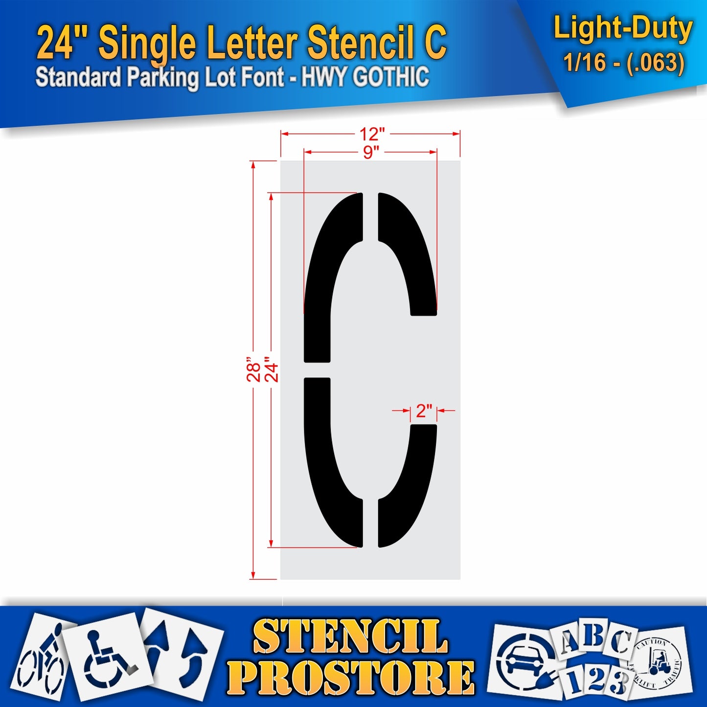 24" Alphabet Kit Stencil