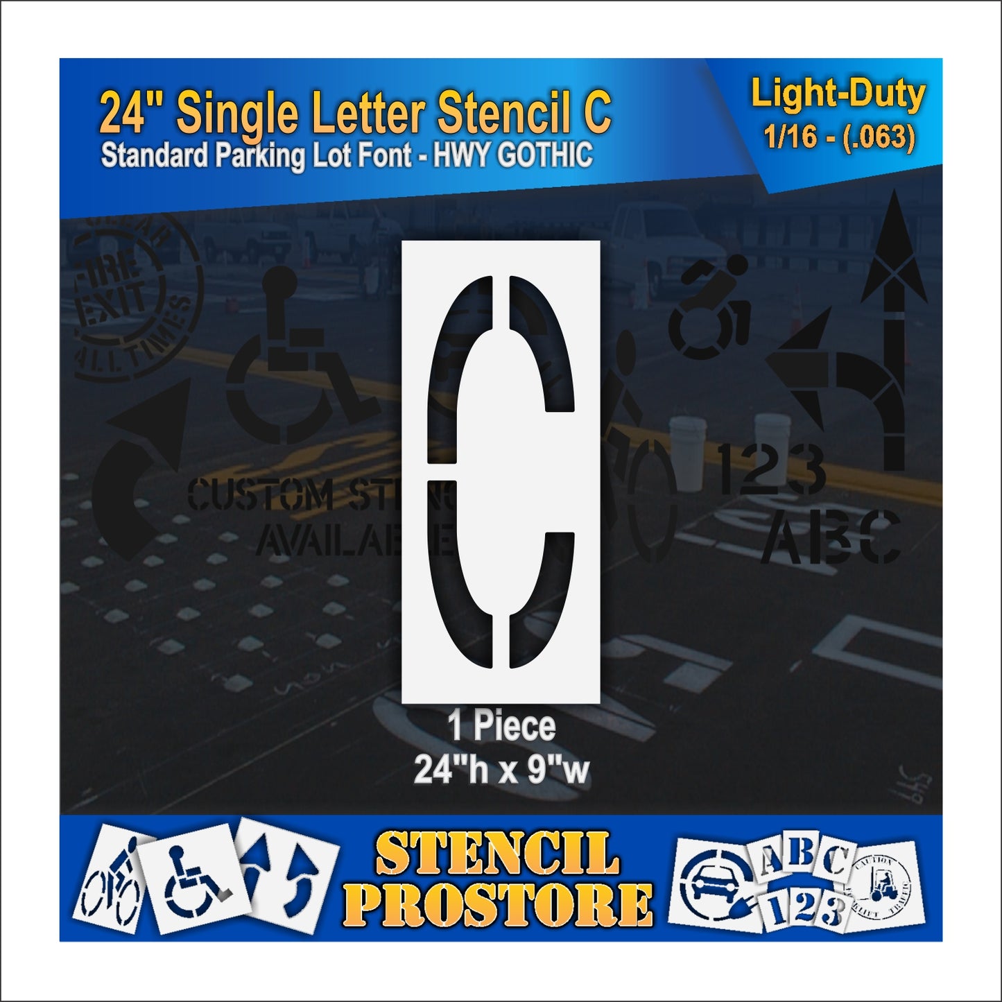 24" Alphabet Kit Stencil