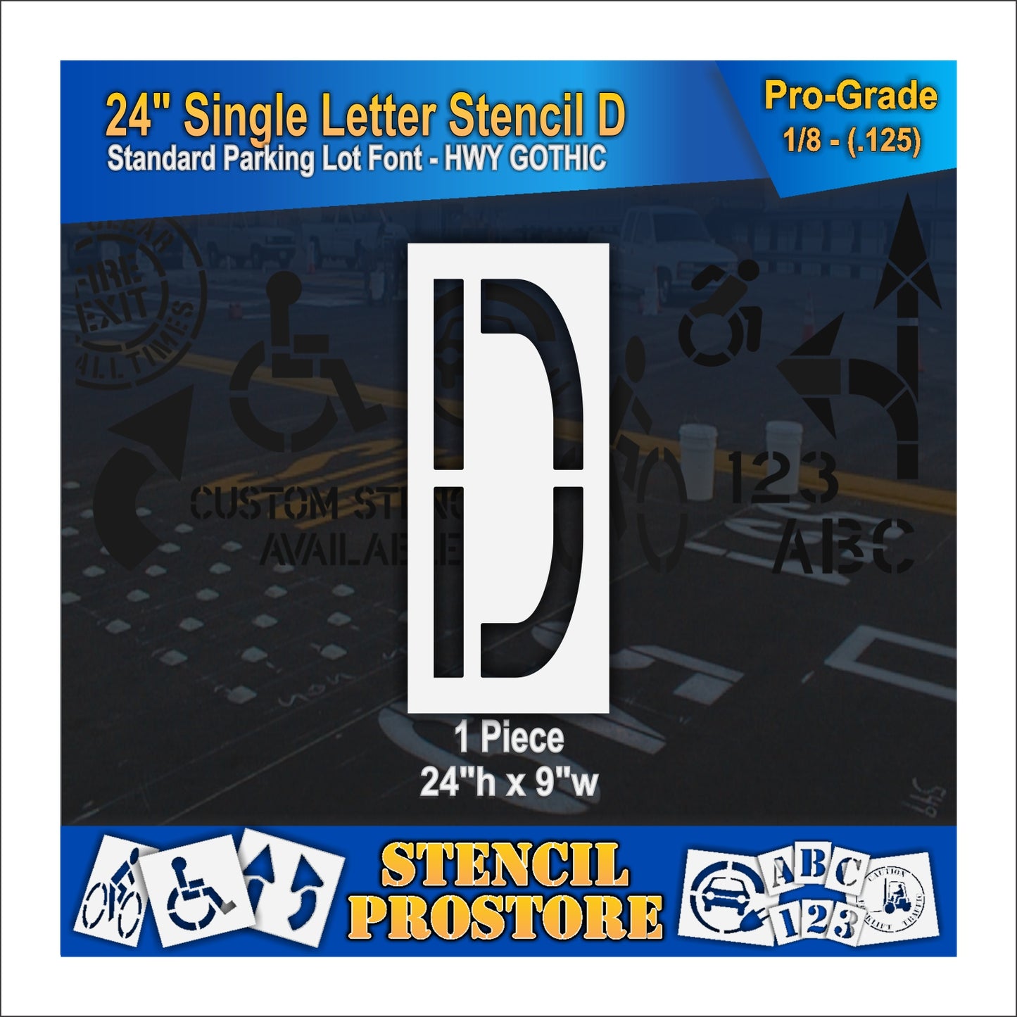 24" Alphabet Kit Stencil