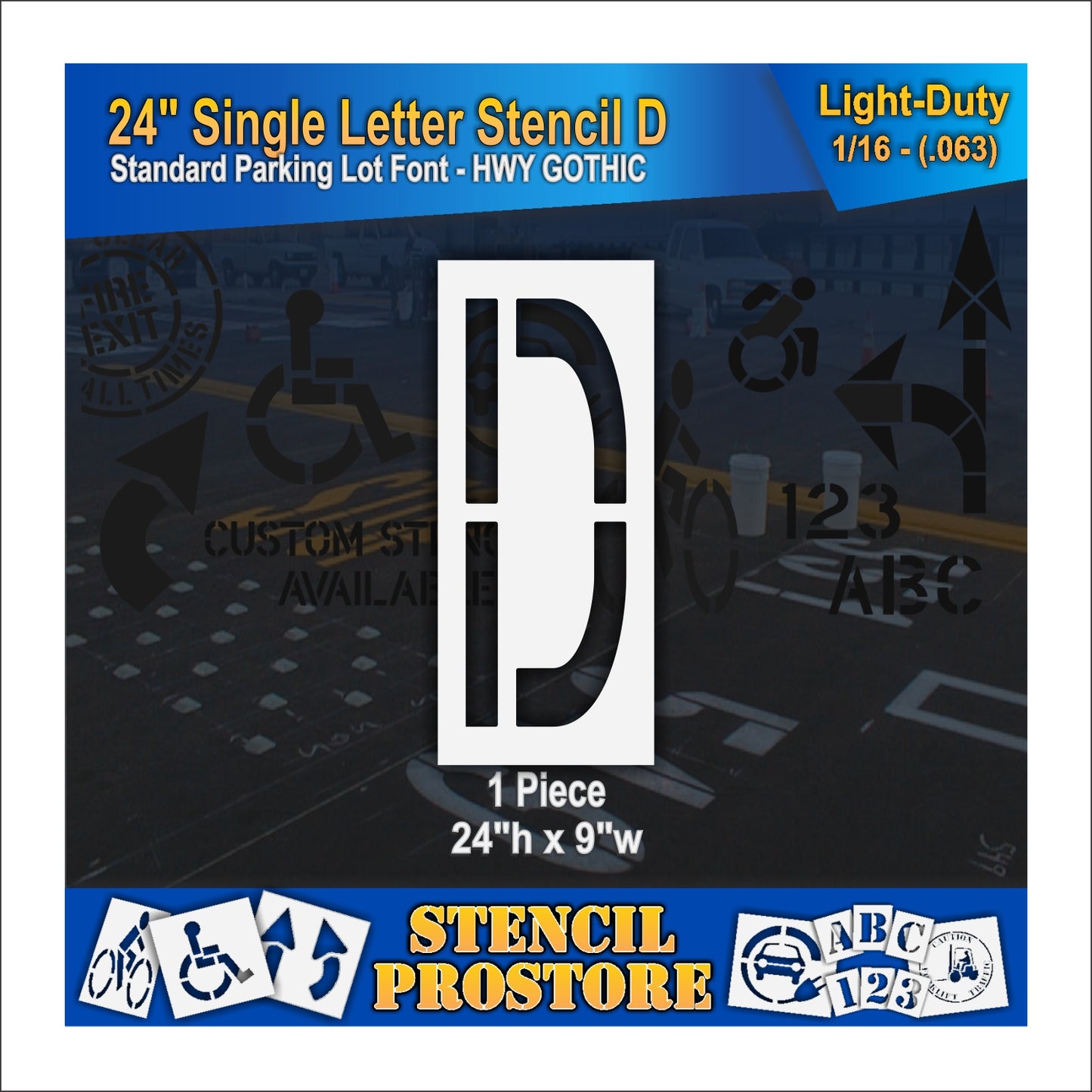 24" Alphabet Kit Stencil