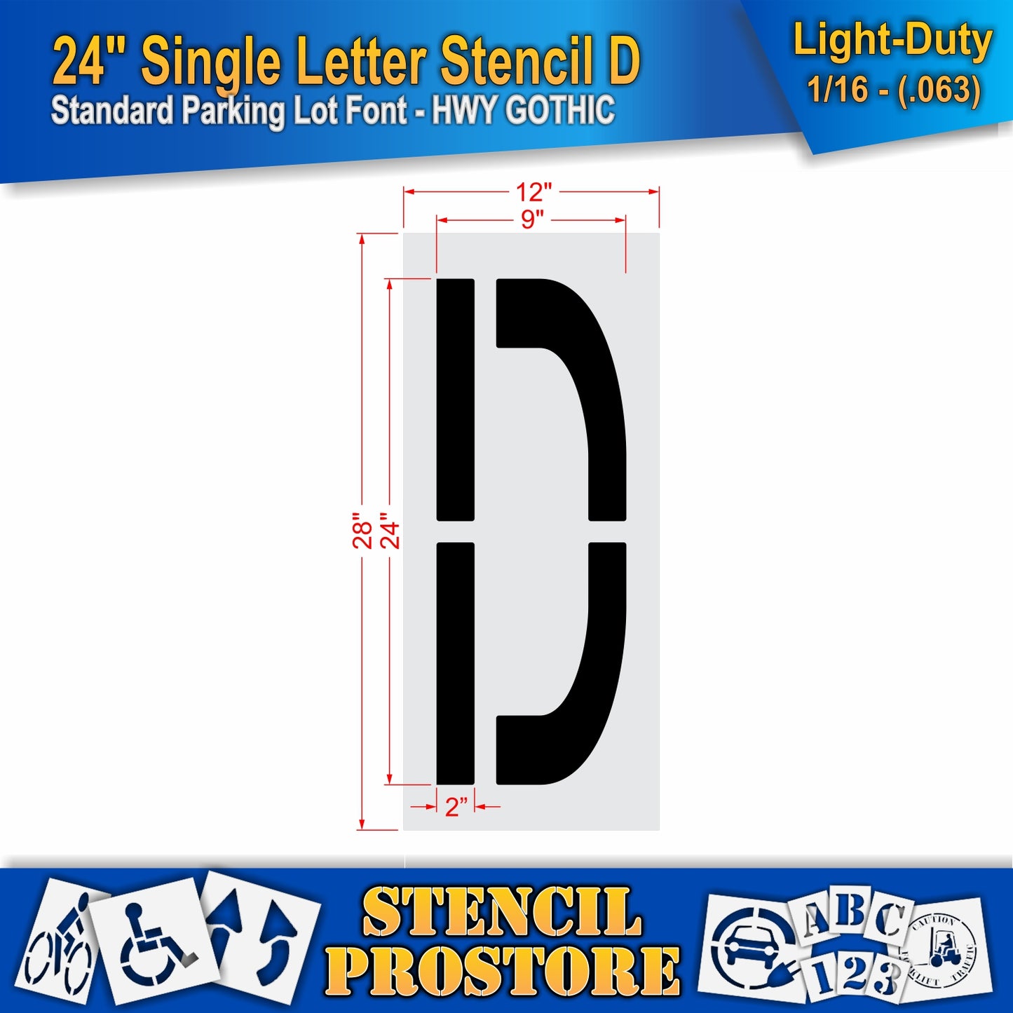 24" Alphabet Kit Stencil