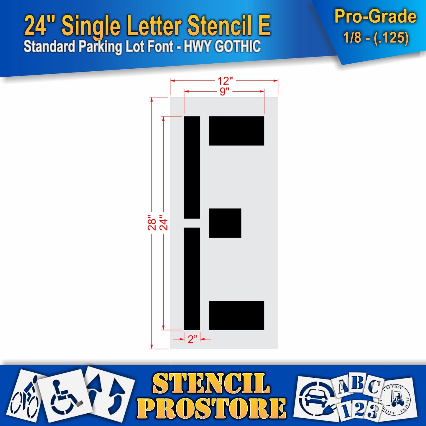 24" Alphabet Kit Stencil