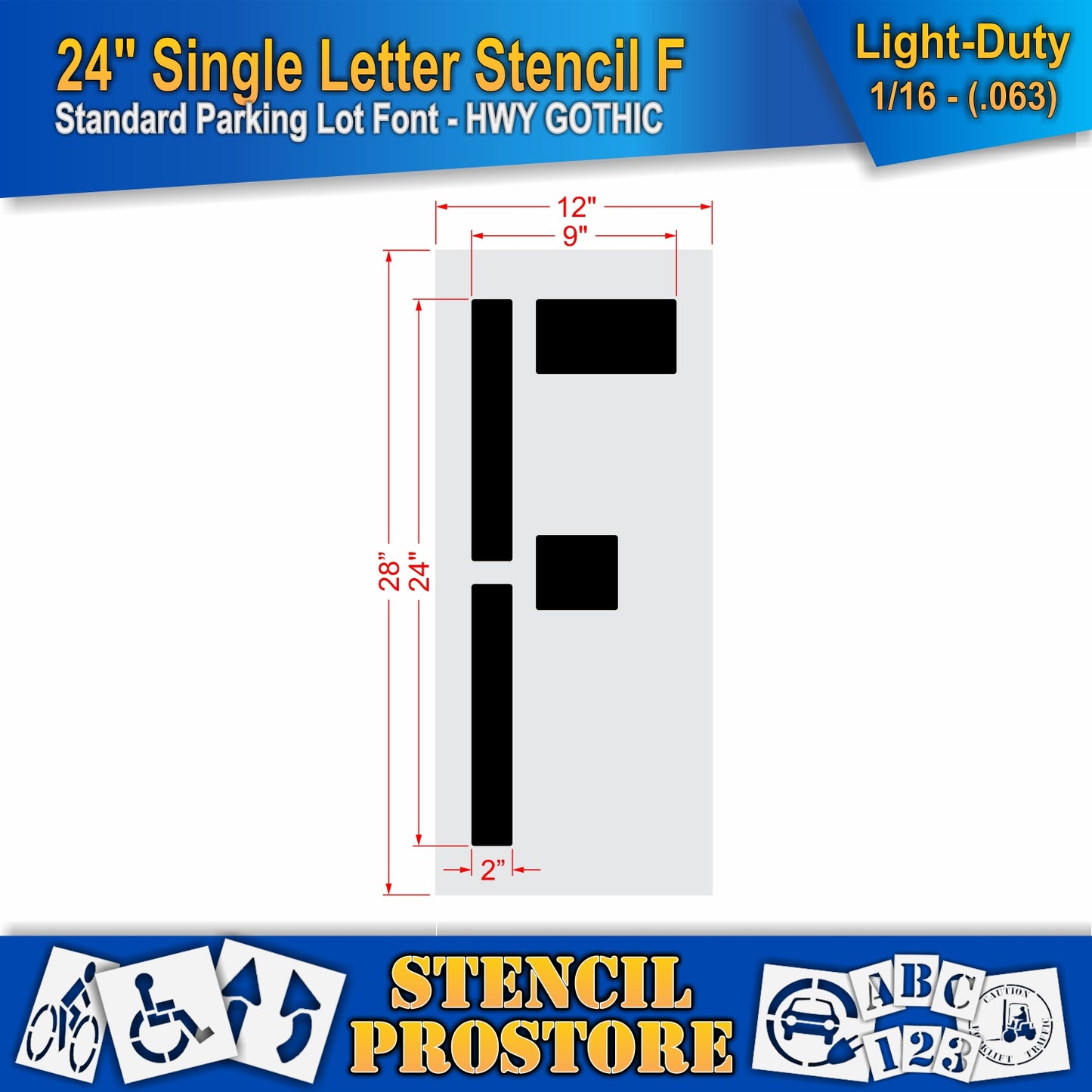 24" Alphabet Kit Stencil