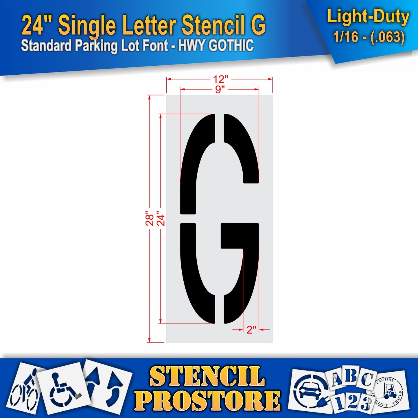 24" Alphabet Kit Stencil