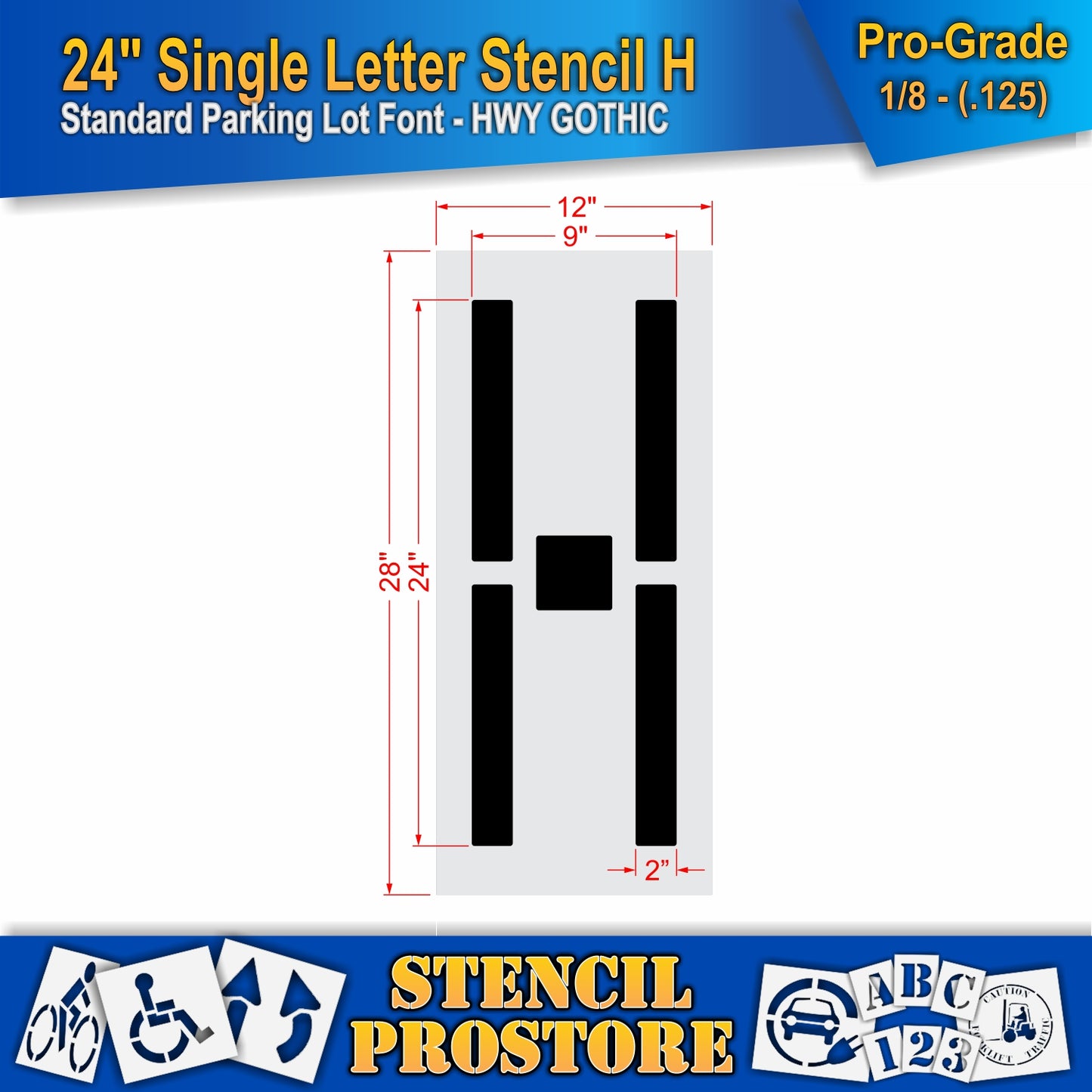 24" Alphabet Kit Stencil