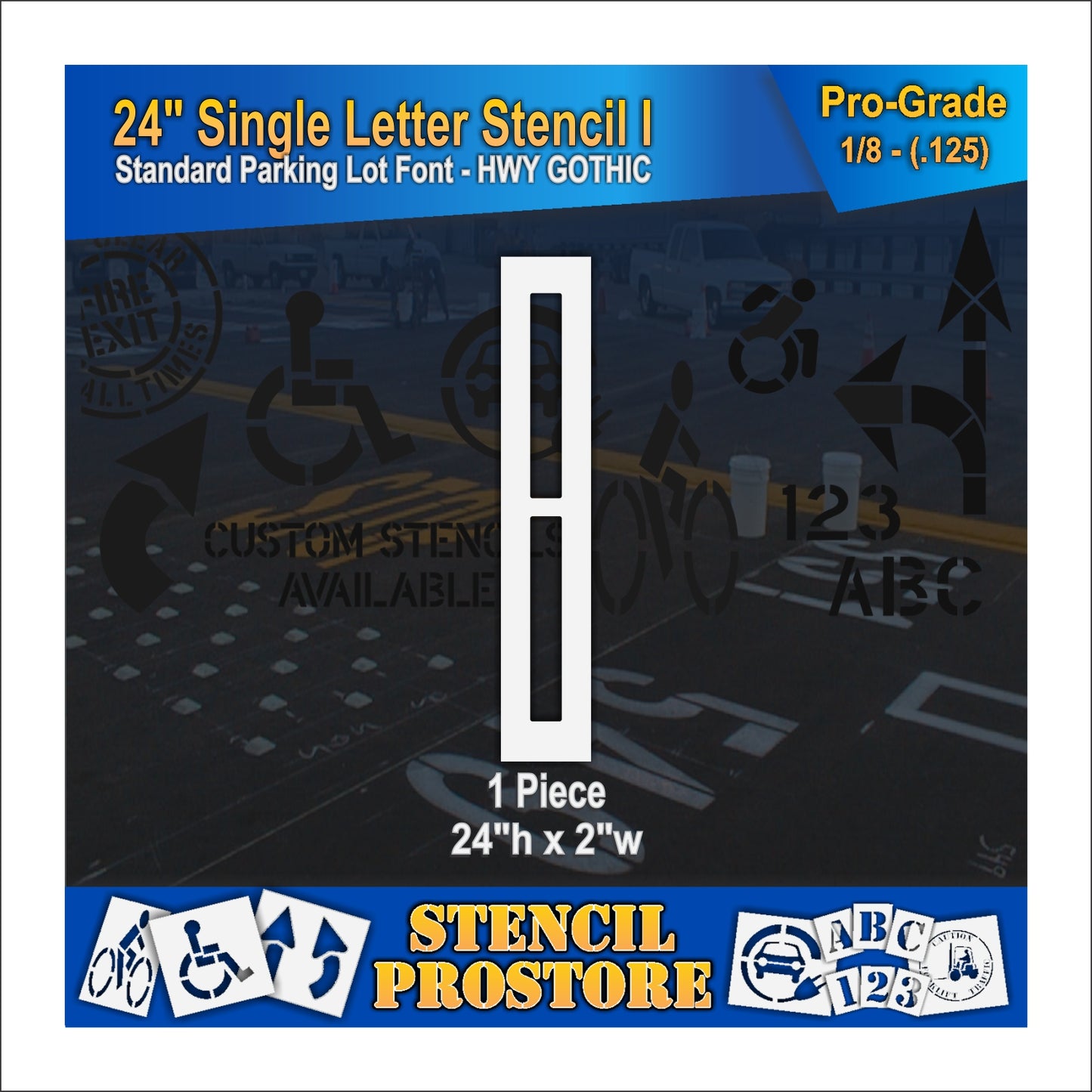 24" Alphabet Kit Stencil