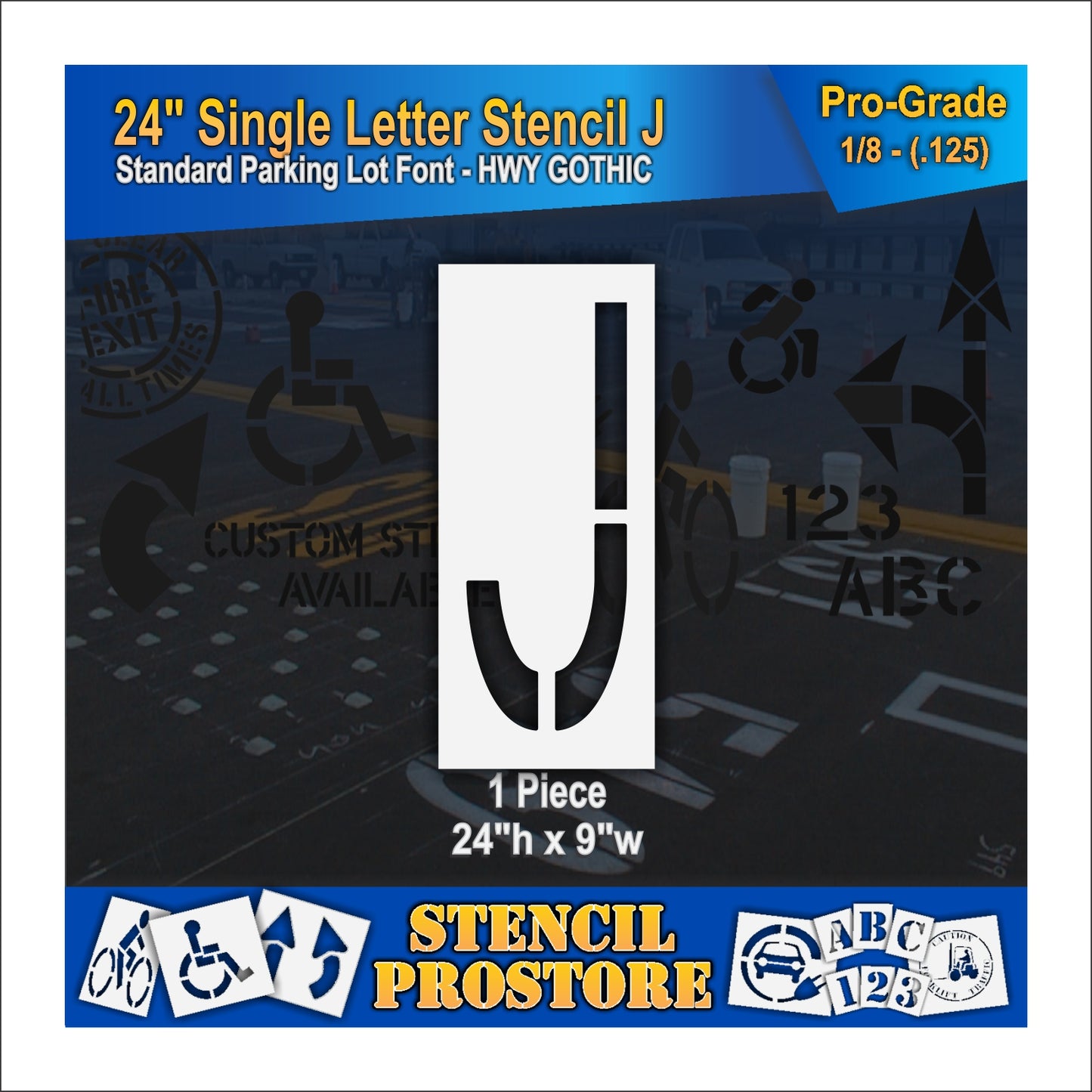 24" Alphabet Kit Stencil