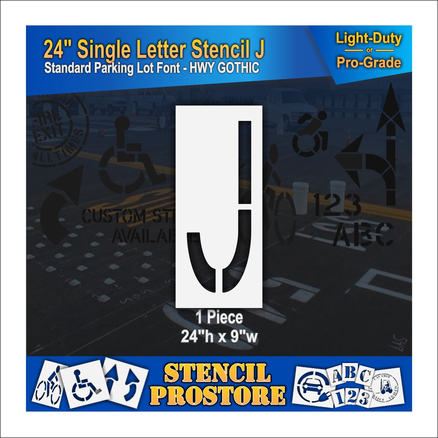24" Alphabet Kit Stencil