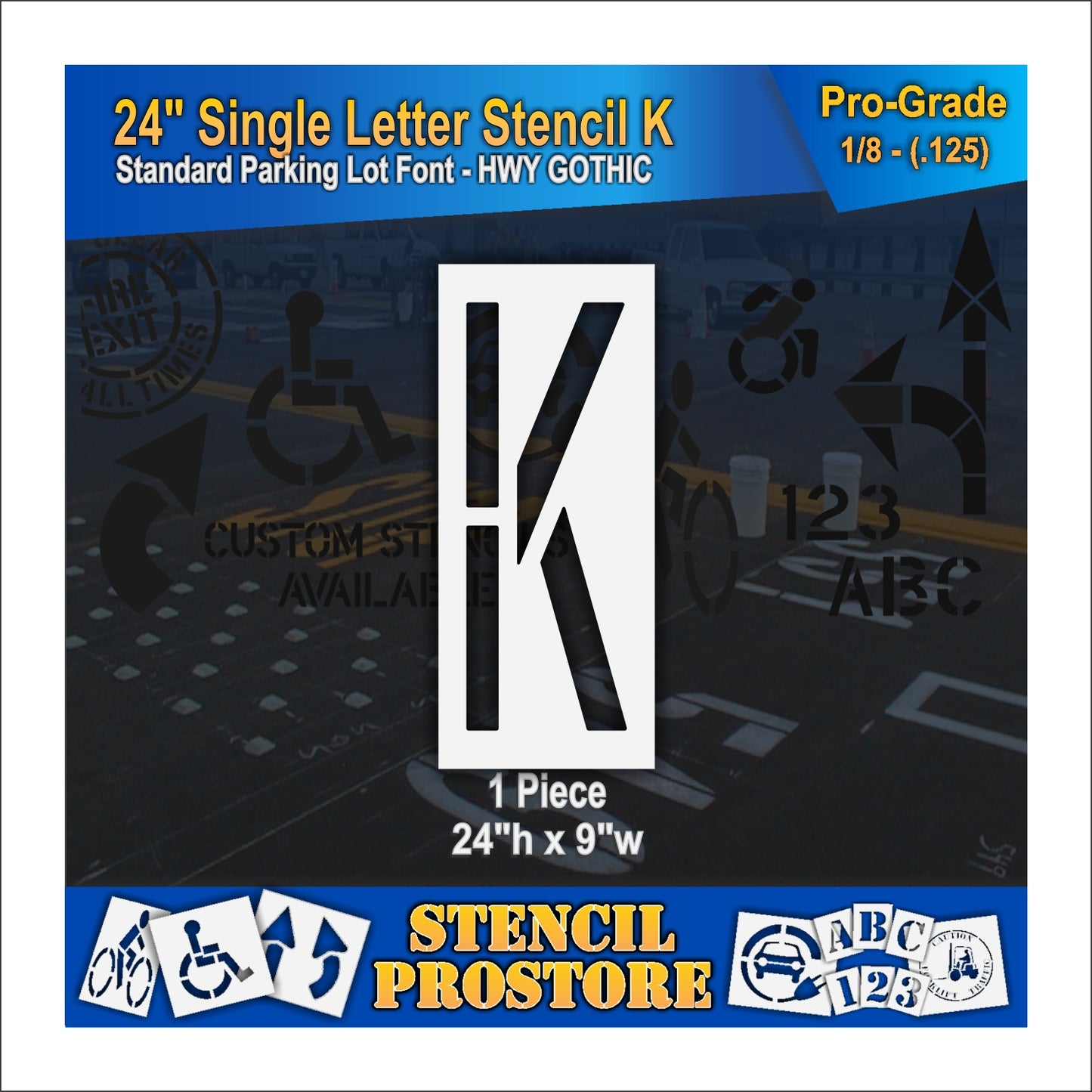 24" Alphabet Kit Stencil