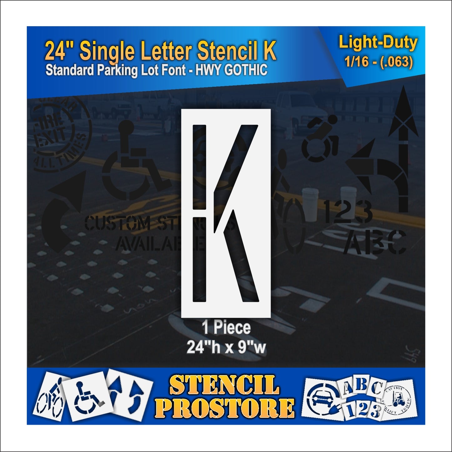 24" Alphabet Kit Stencil