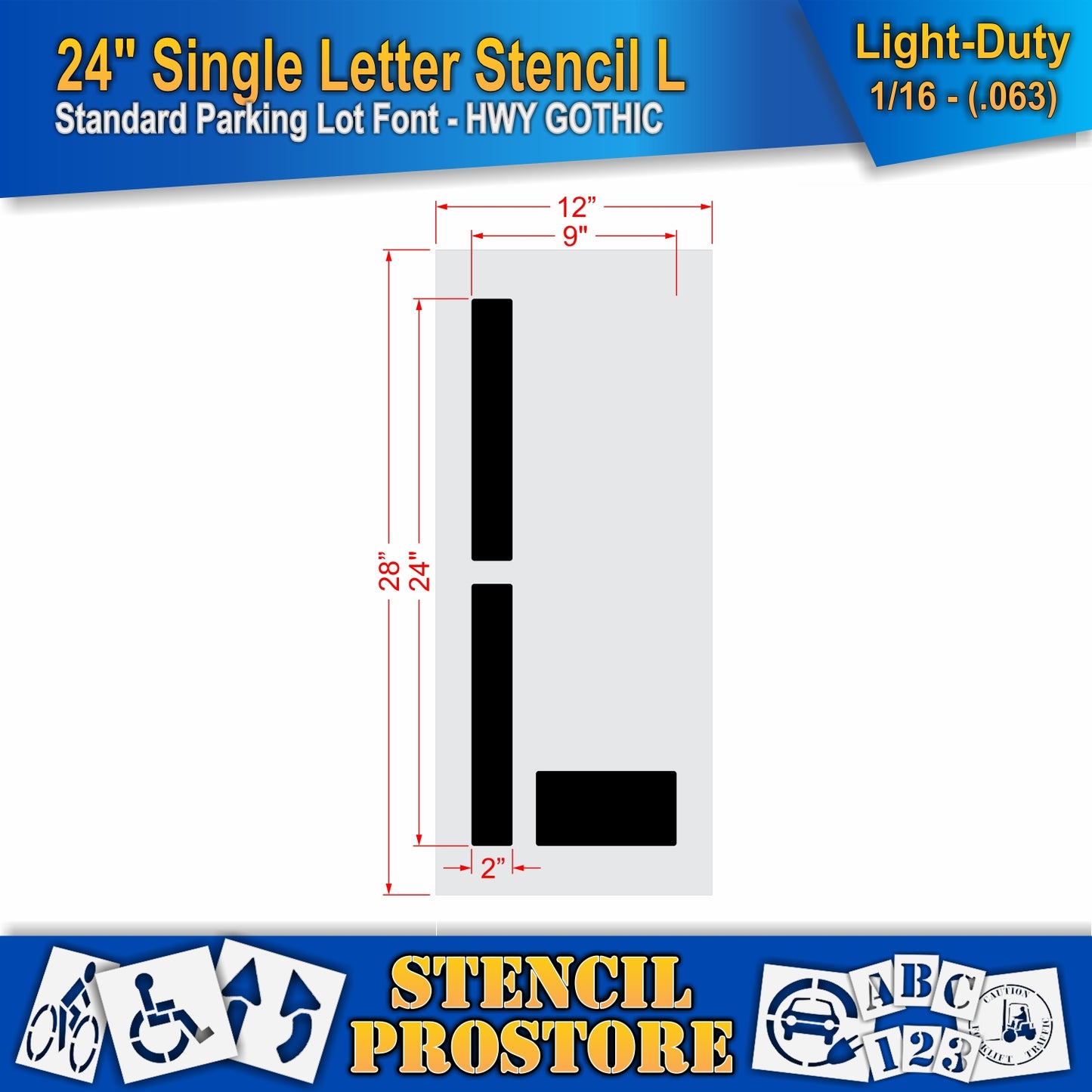 24" Alphabet Kit Stencil