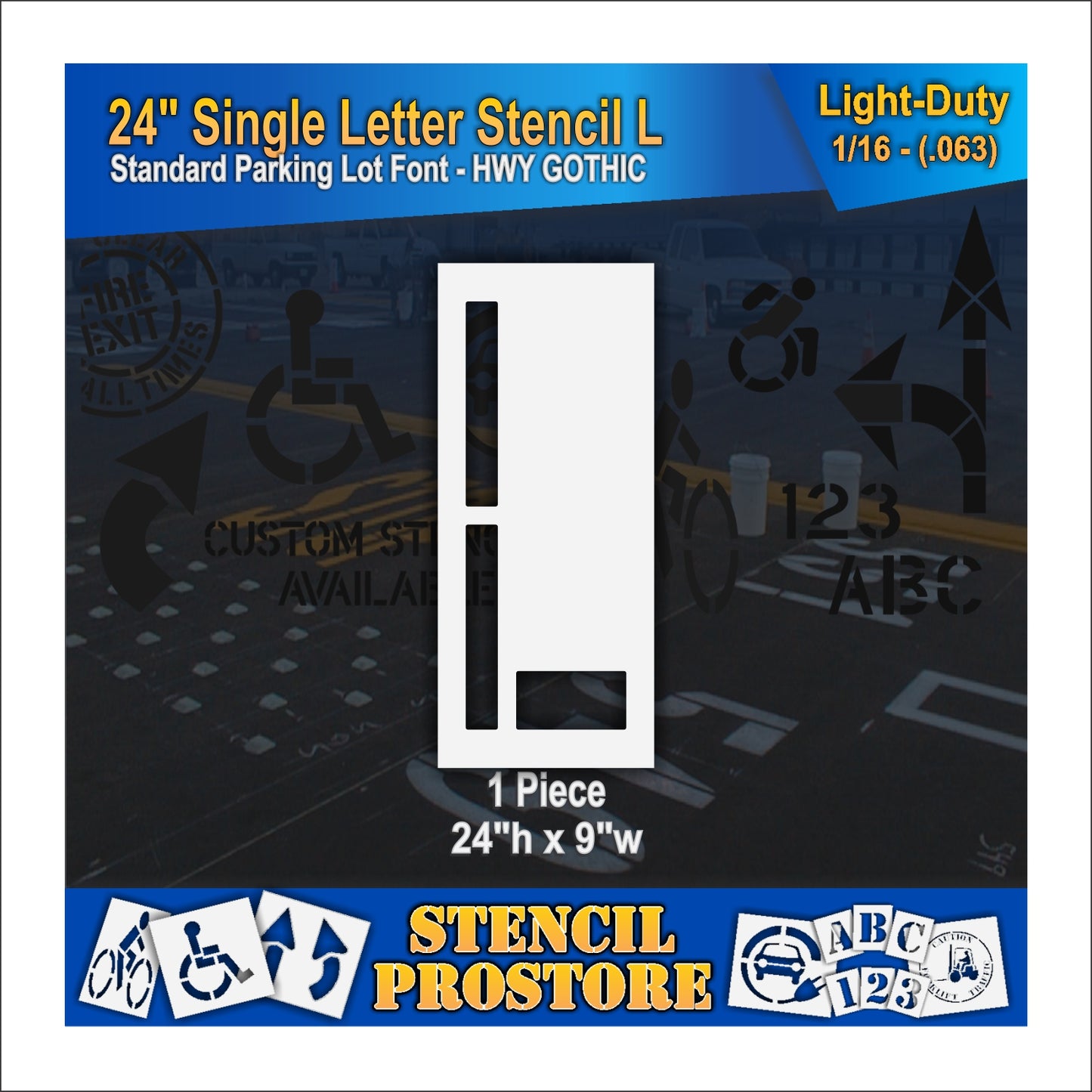 24" Alphabet Kit Stencil