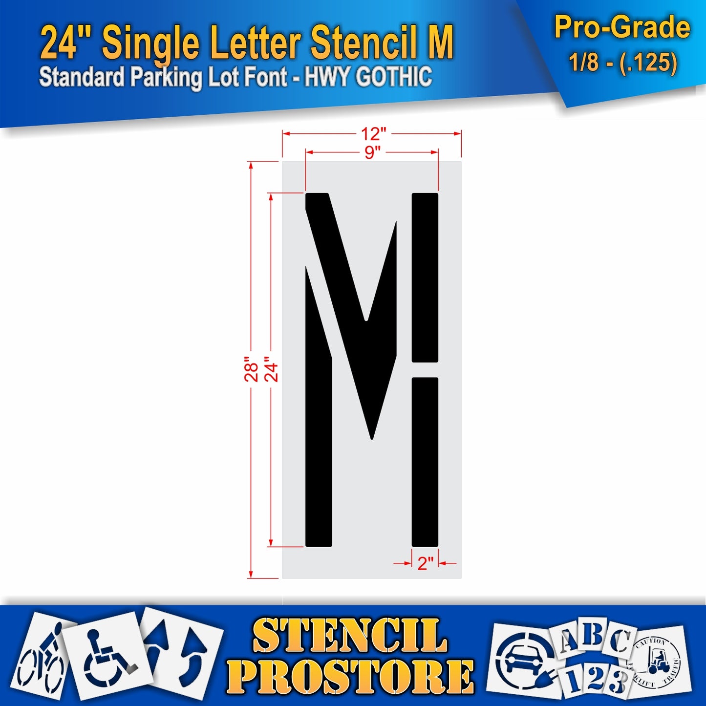 24" Alphabet Kit Stencil