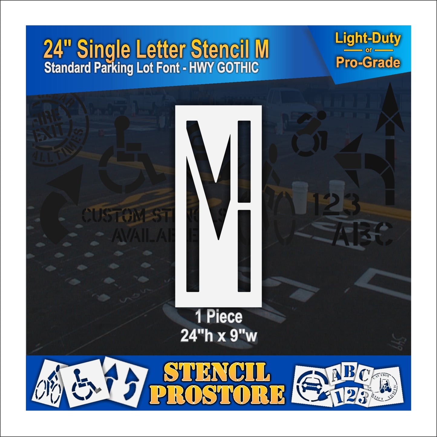 24" Alphabet Kit Stencil