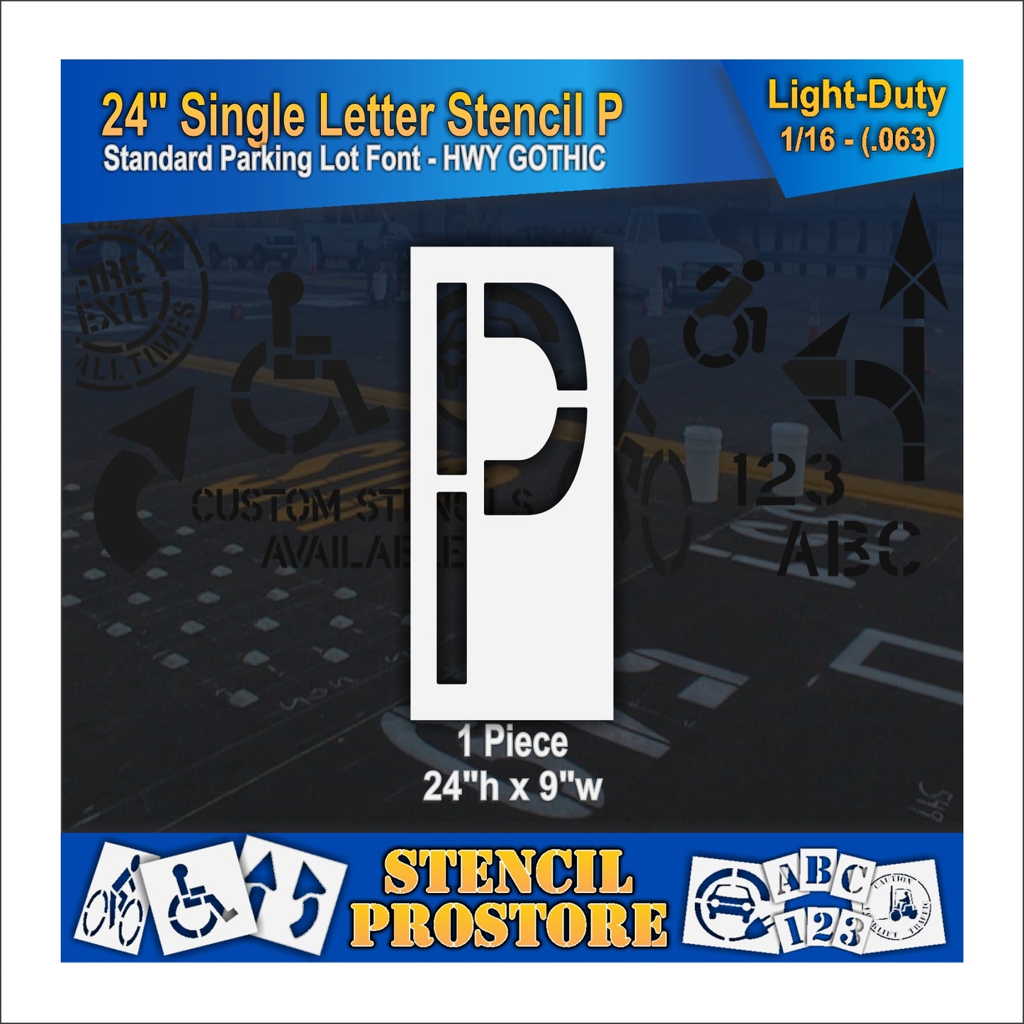 24" Alphabet Kit Stencil