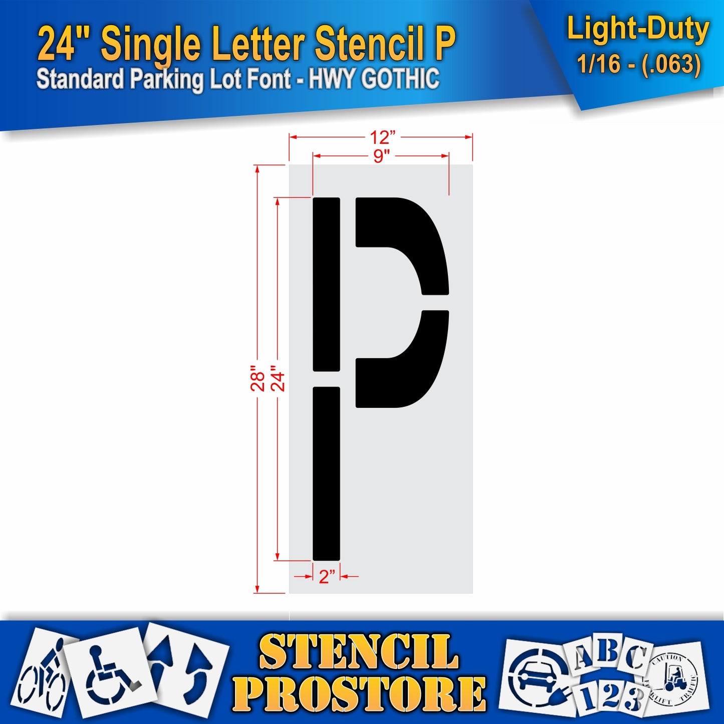 24" Alphabet Kit Stencil