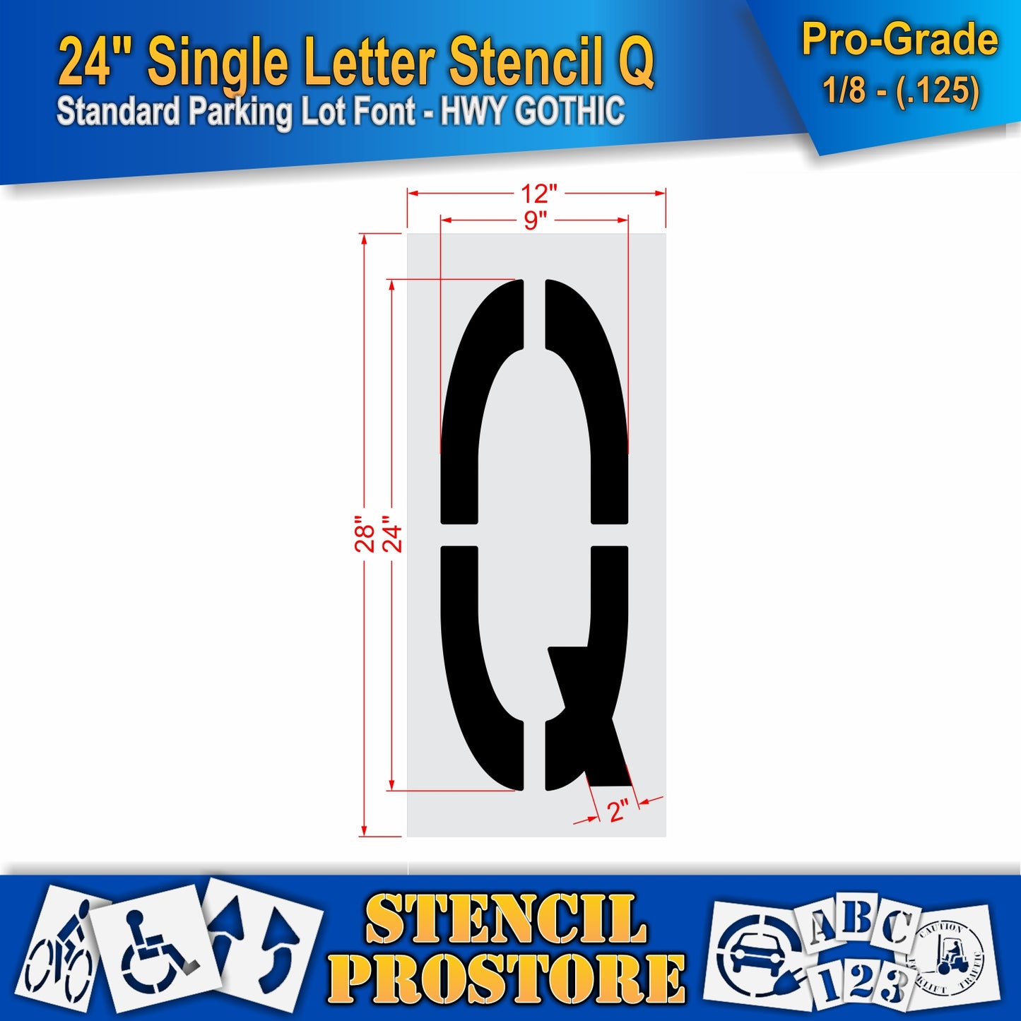 24" Alphabet Kit Stencil