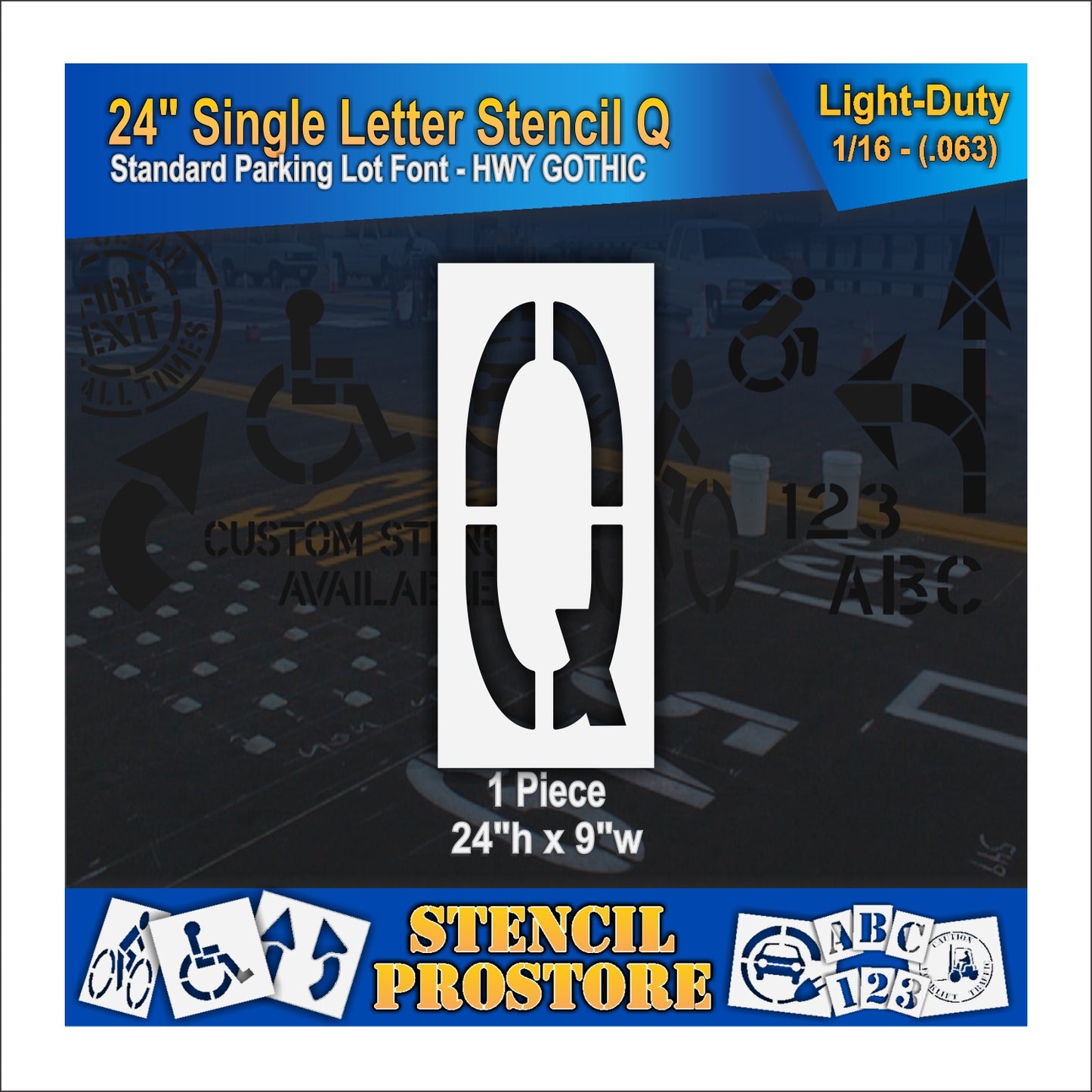 24" Alphabet Kit Stencil