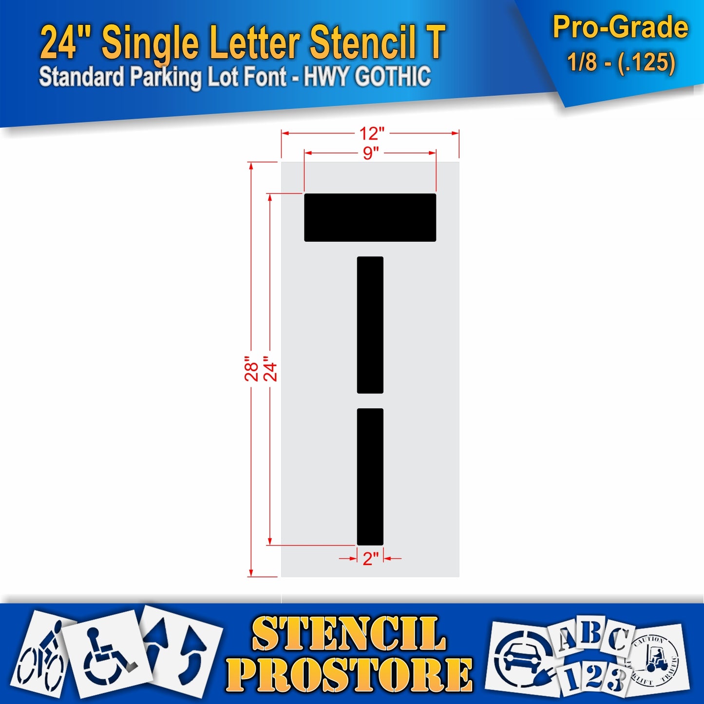 24" Alphabet Kit Stencil