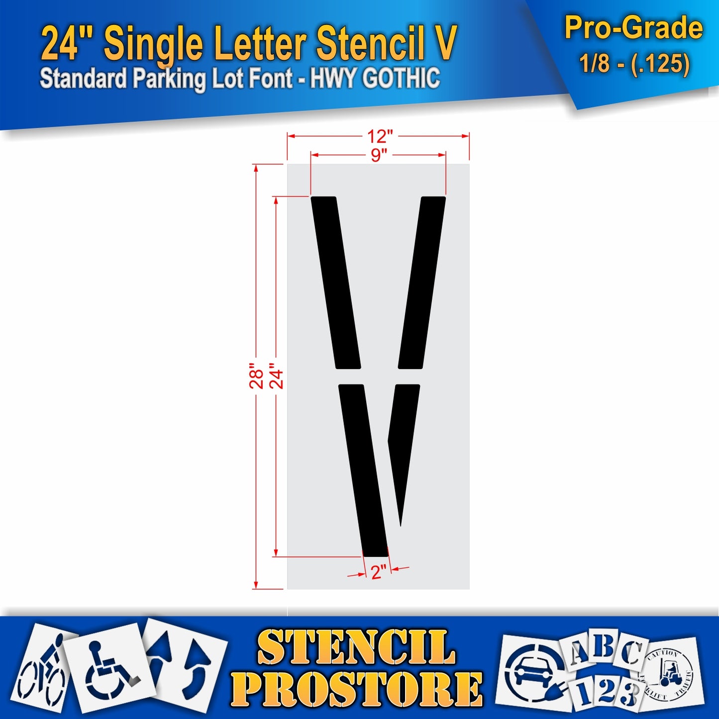 24" Alphabet Kit Stencil