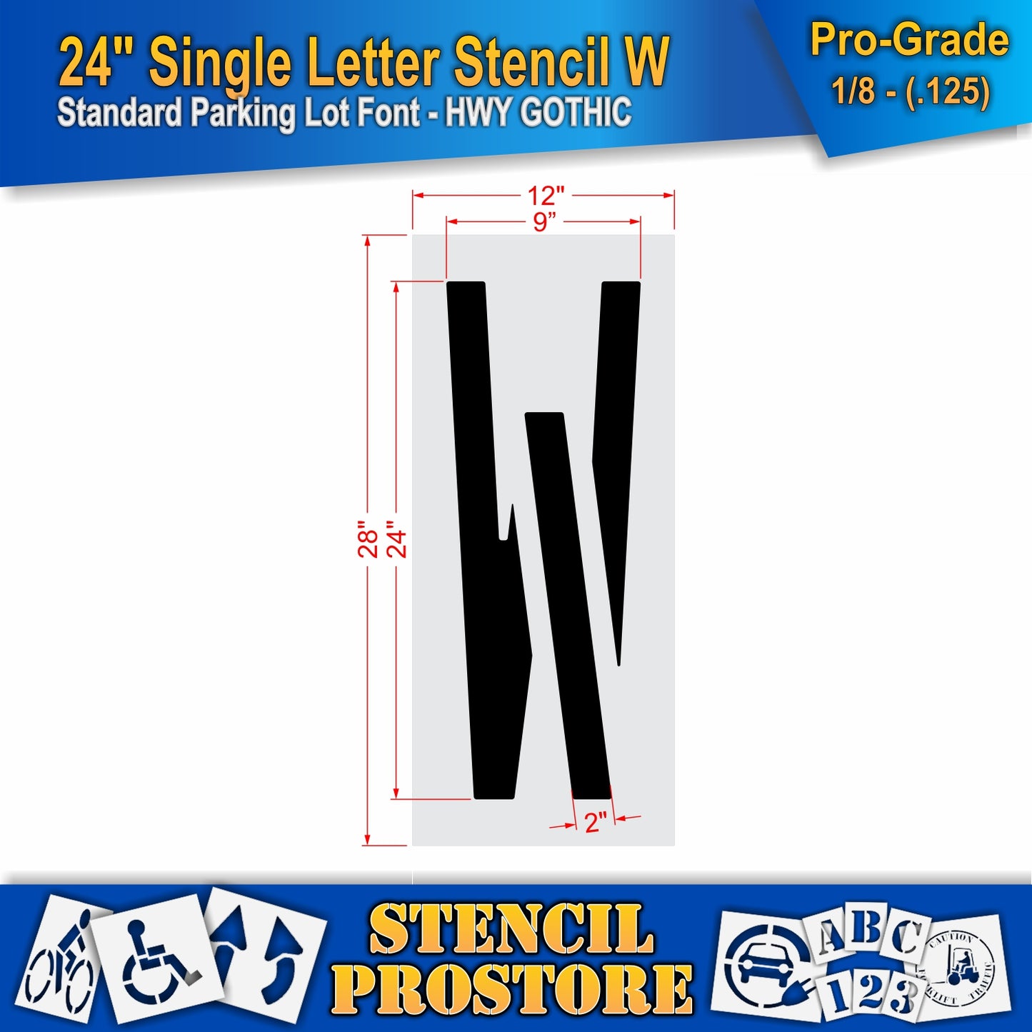 24" Alphabet Kit Stencil