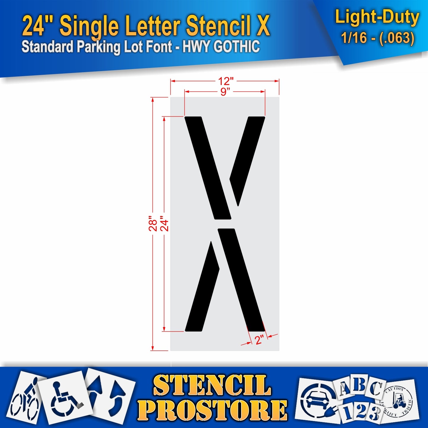 24" Alphabet Kit Stencil