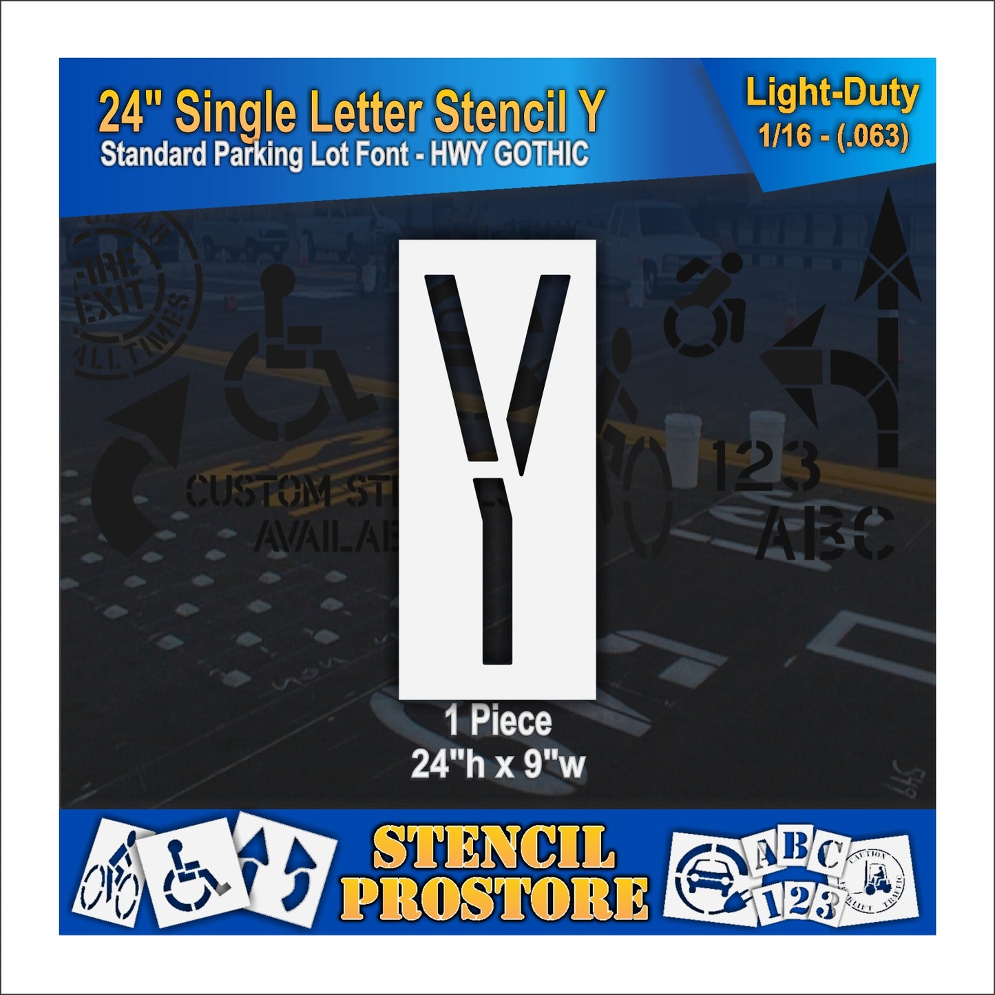 24" Alphabet Kit Stencil