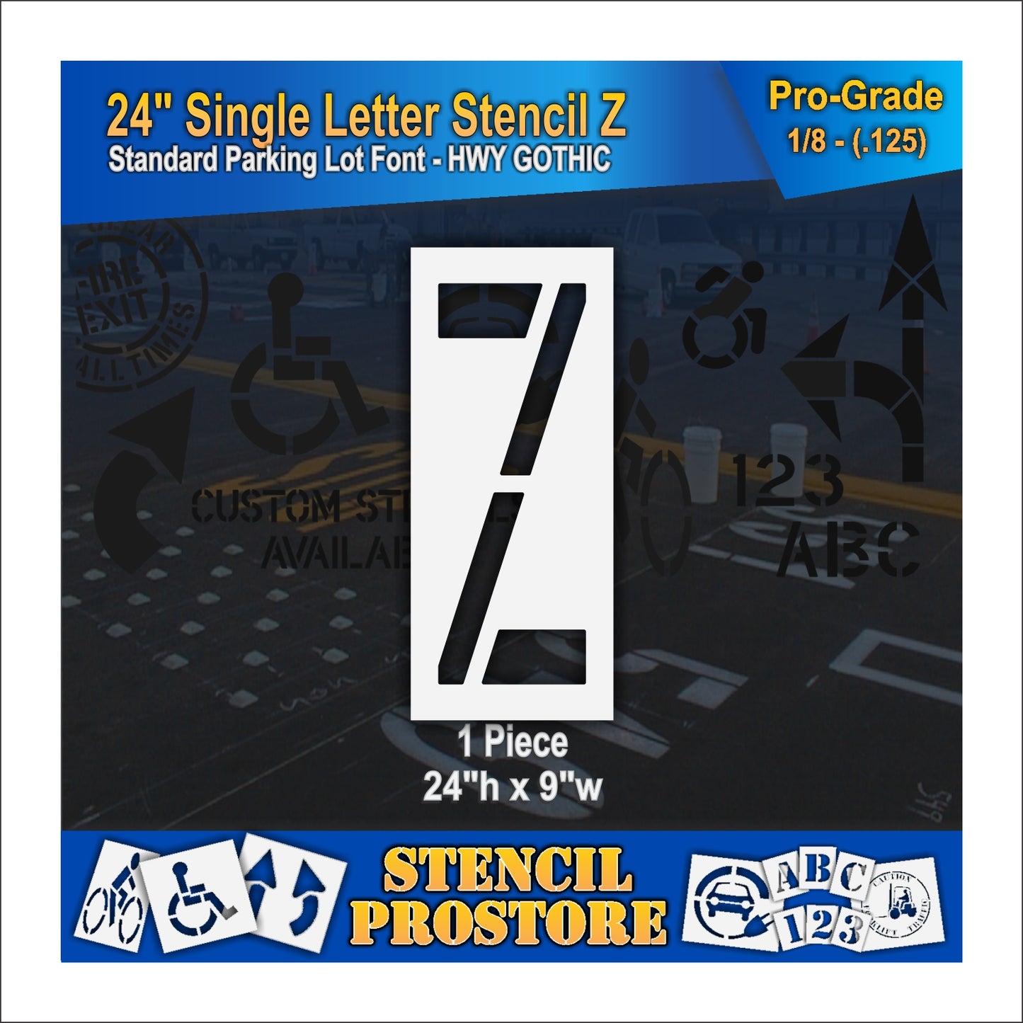 24" Alphabet Kit Stencil