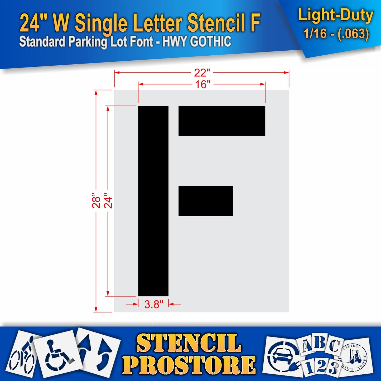 24" Wide Alphabet Kit Stencil