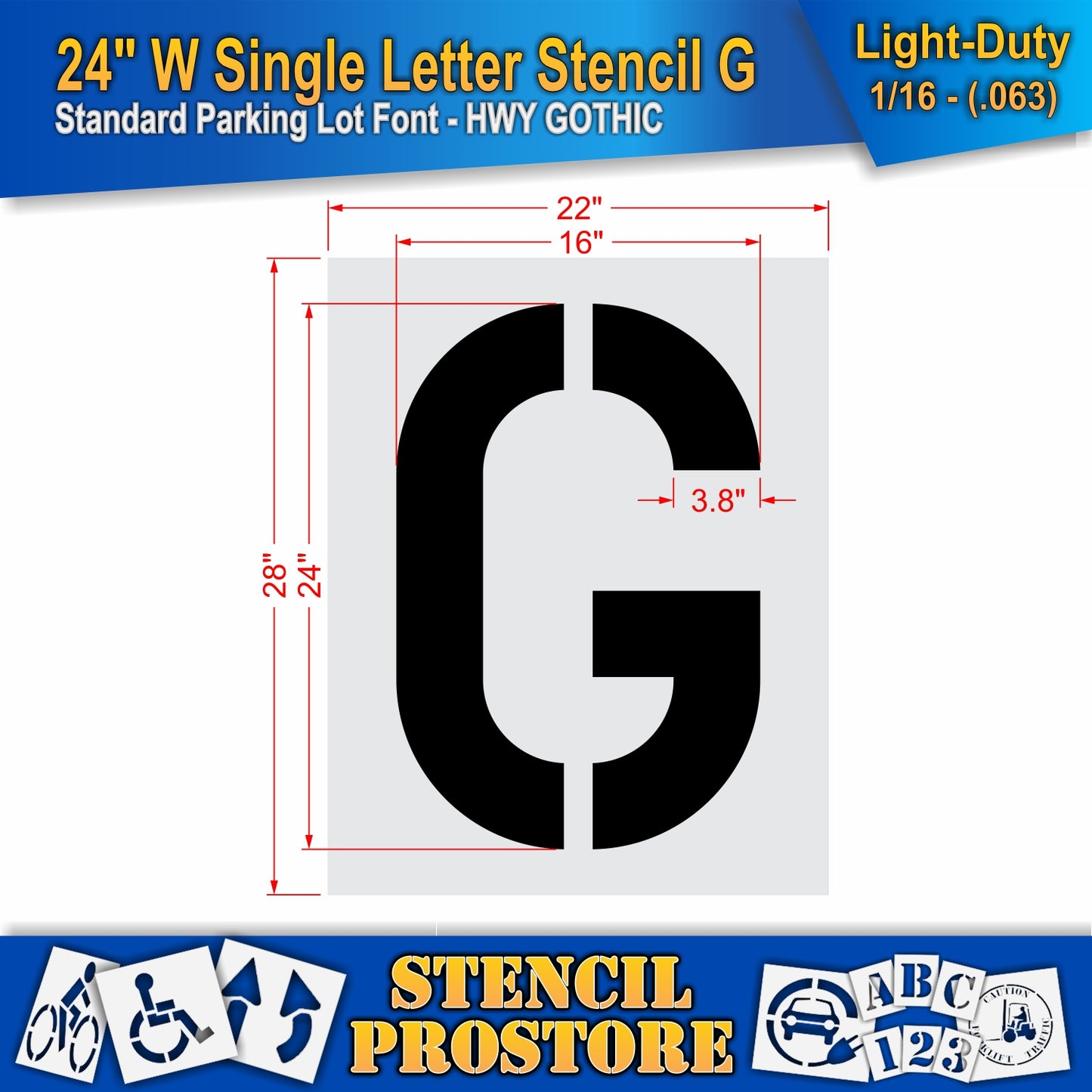 24" Wide Alphabet Kit Stencil