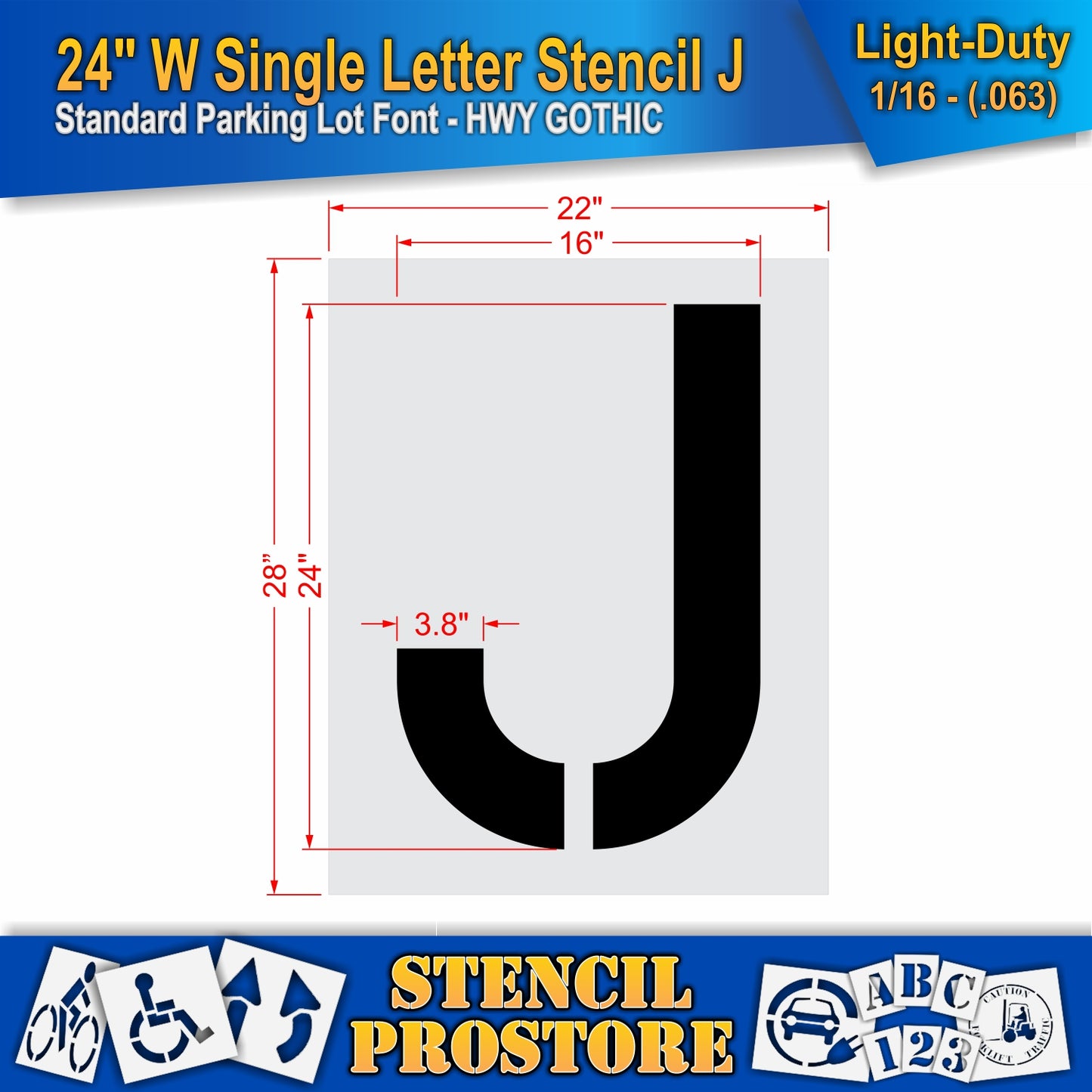 24" Wide Alphabet Kit Stencil