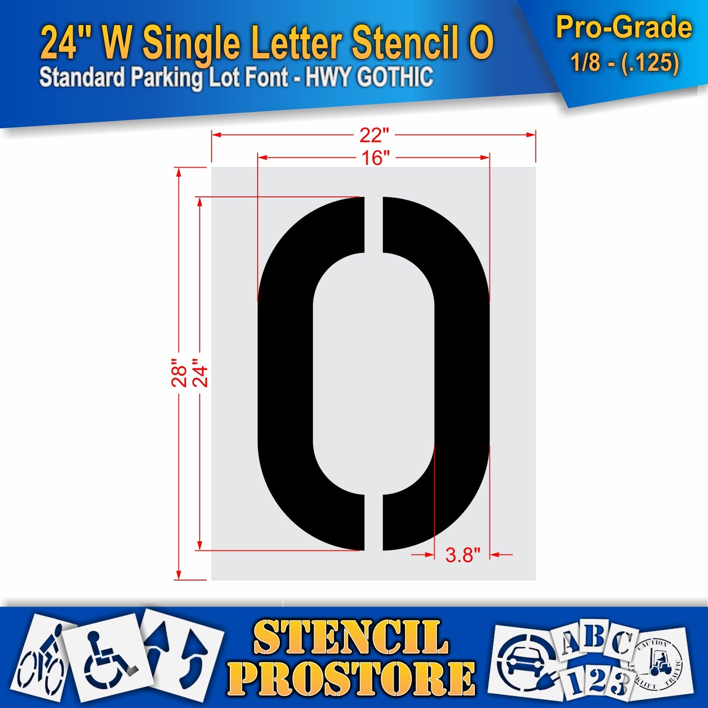 24" Wide Alphabet Kit Stencil