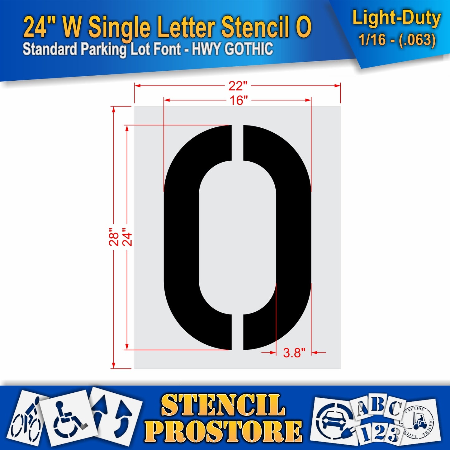24" Wide Alphabet Kit Stencil
