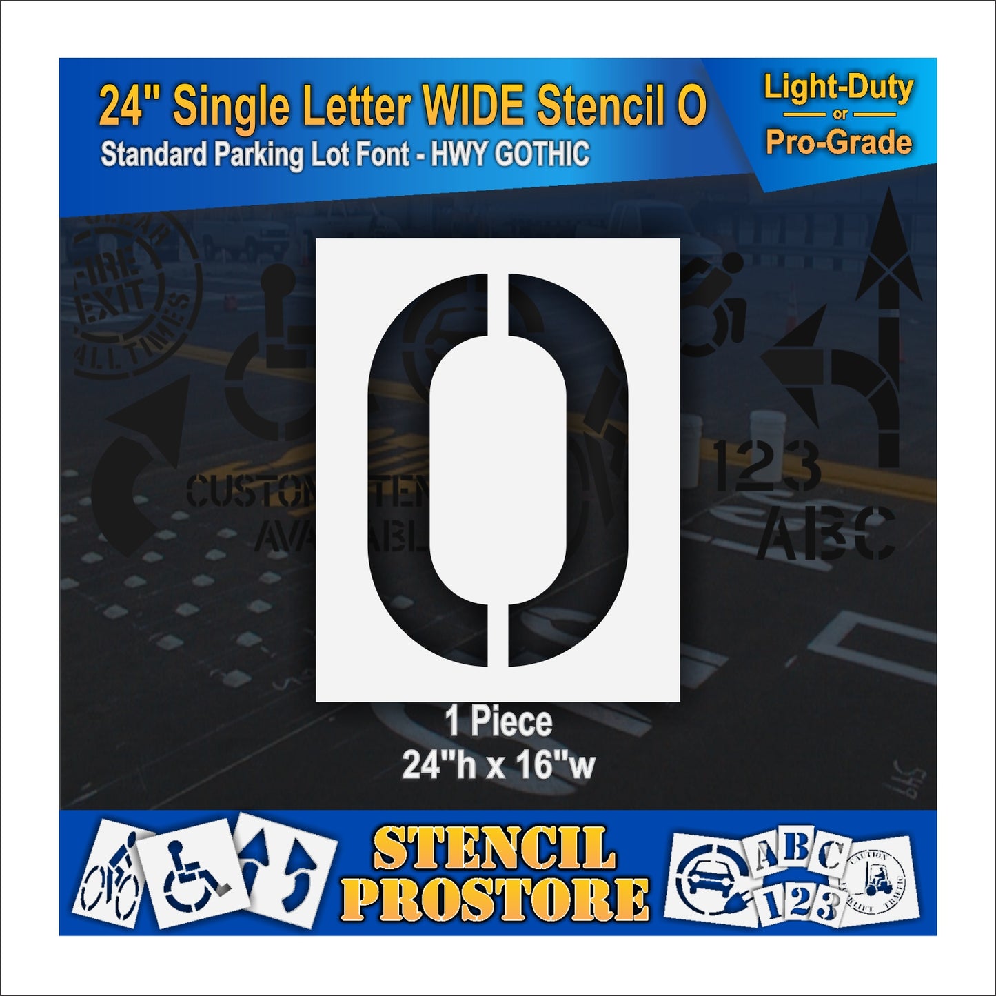 24" Wide Alphabet Kit Stencil