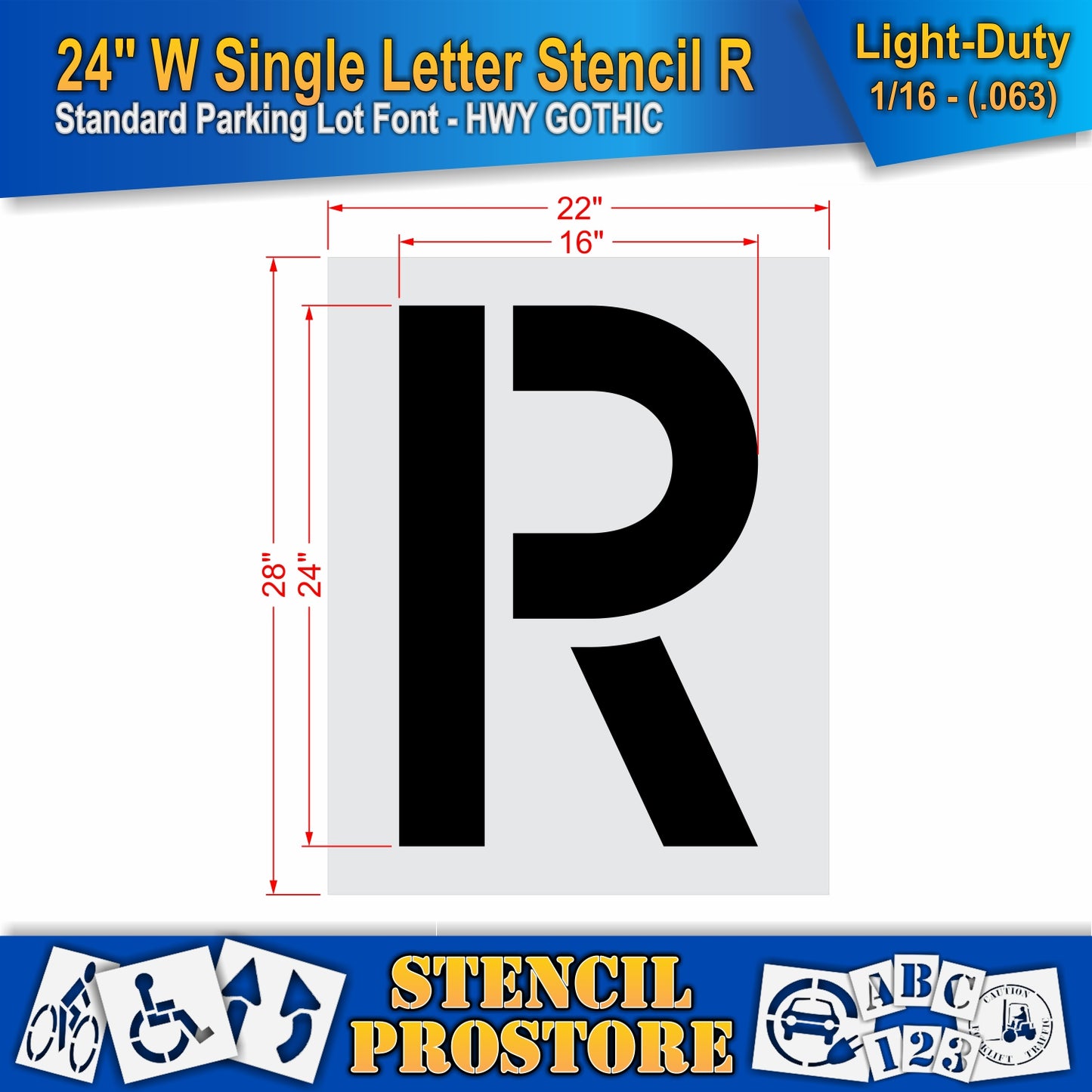 24" Wide Alphabet Kit Stencil