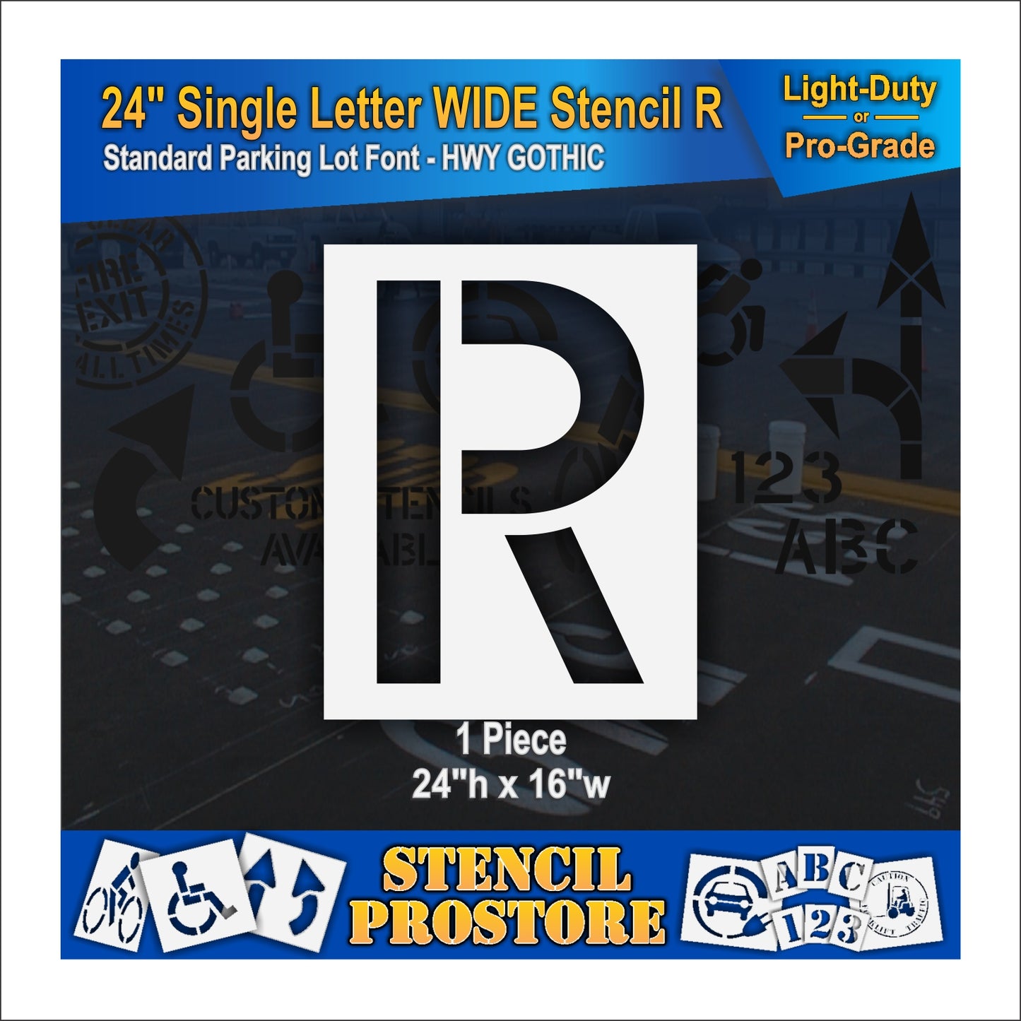 24" Wide Alphabet Kit Stencil