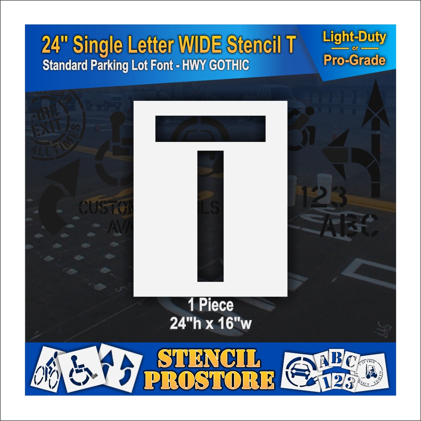 24" Wide Alphabet Kit Stencil