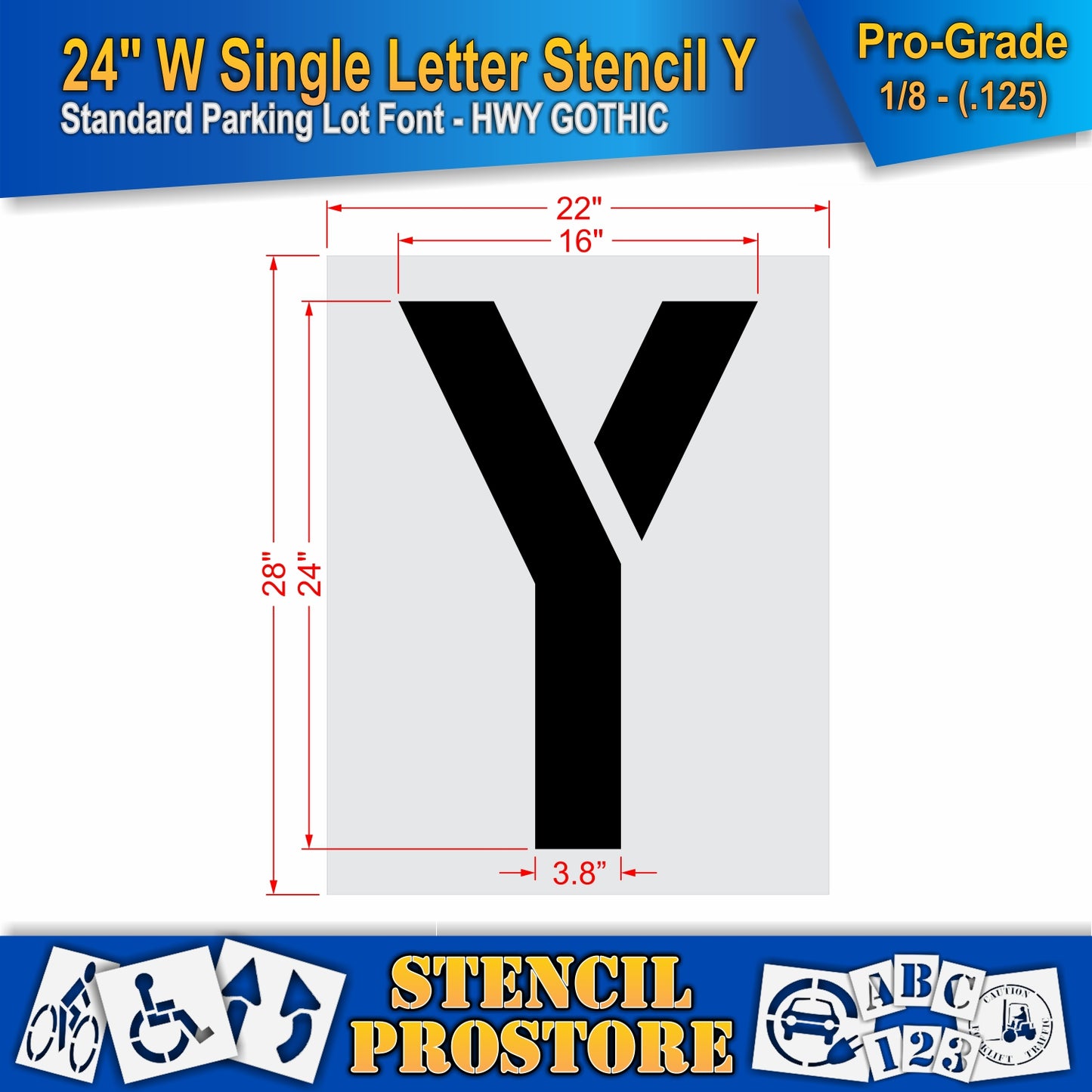 24" Wide Alphabet Kit Stencil