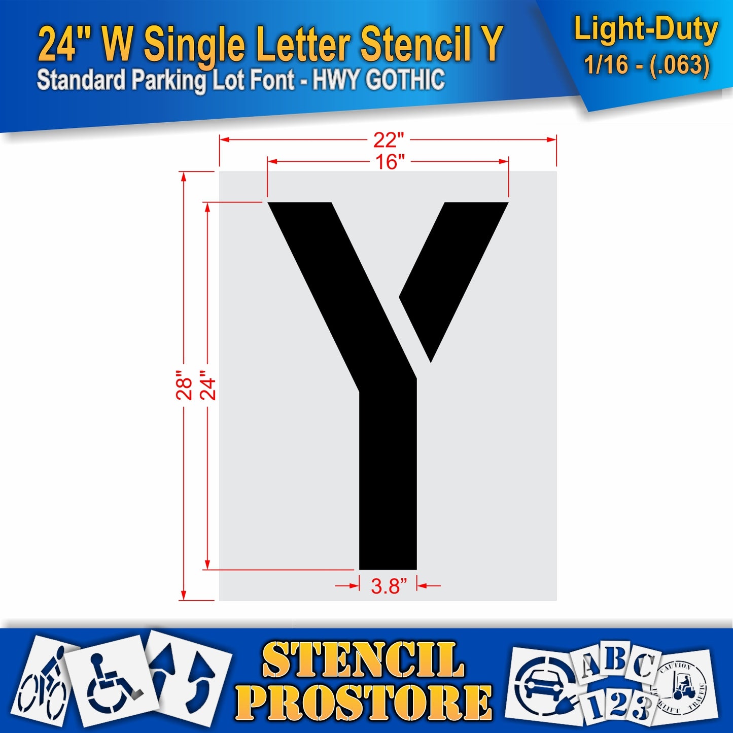 24" Wide Alphabet Kit Stencil