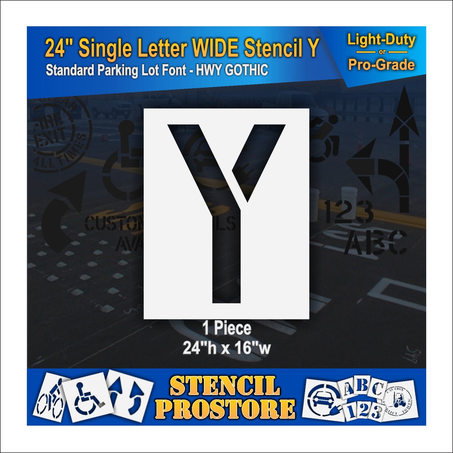 24" Wide Alphabet Kit Stencil