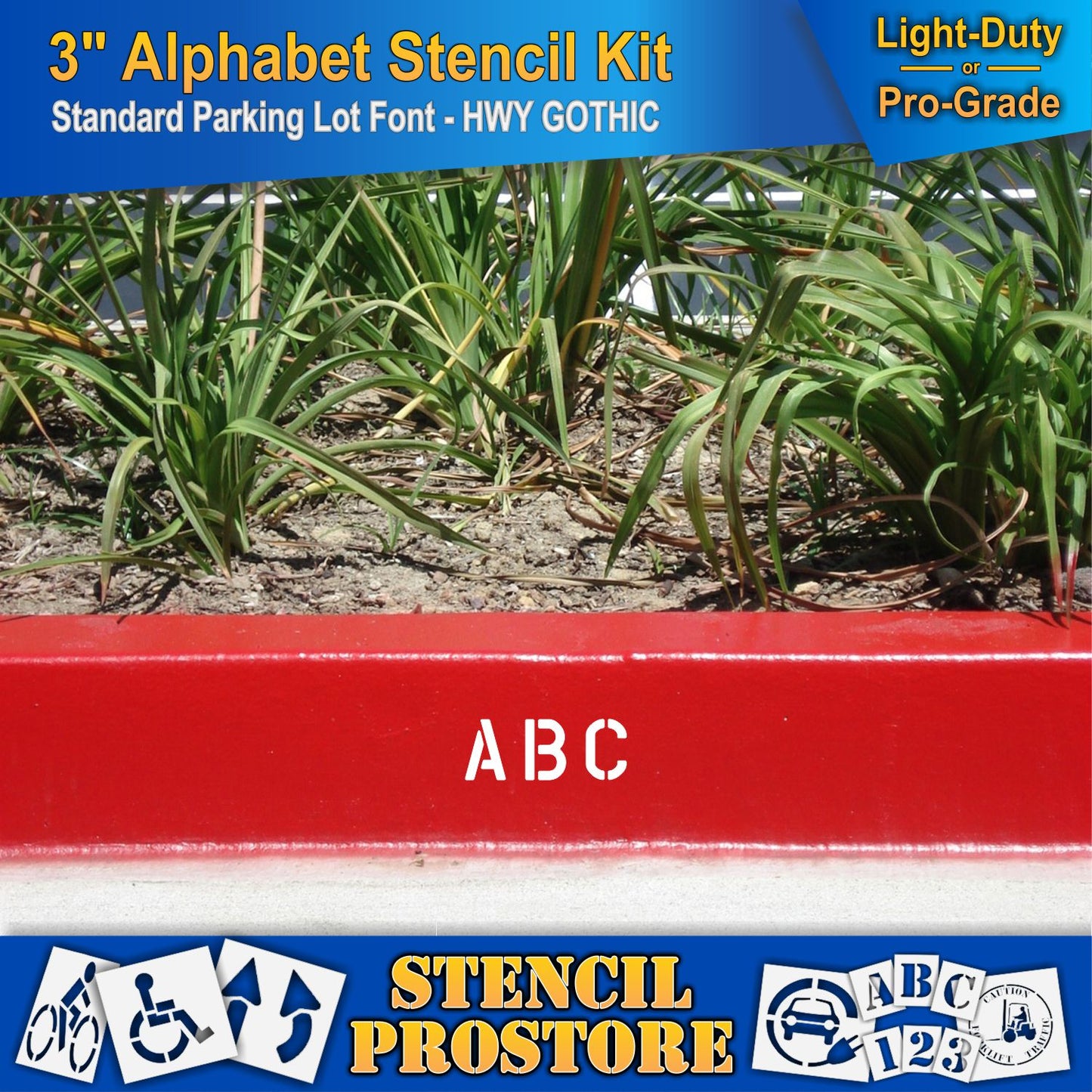 3" Alphabet Kit Stencil