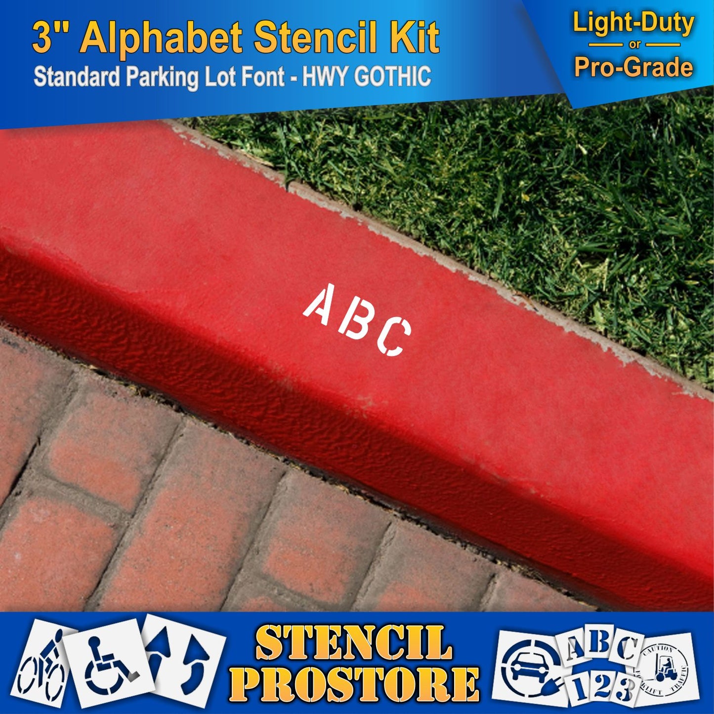 3" Alphabet Kit Stencil