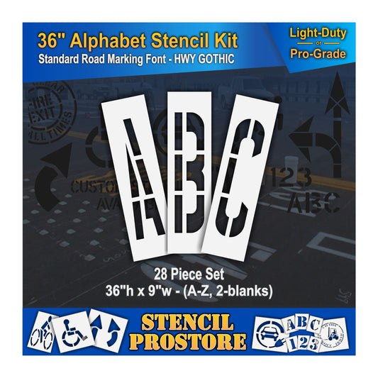 36" Alphabet Kit Stencil