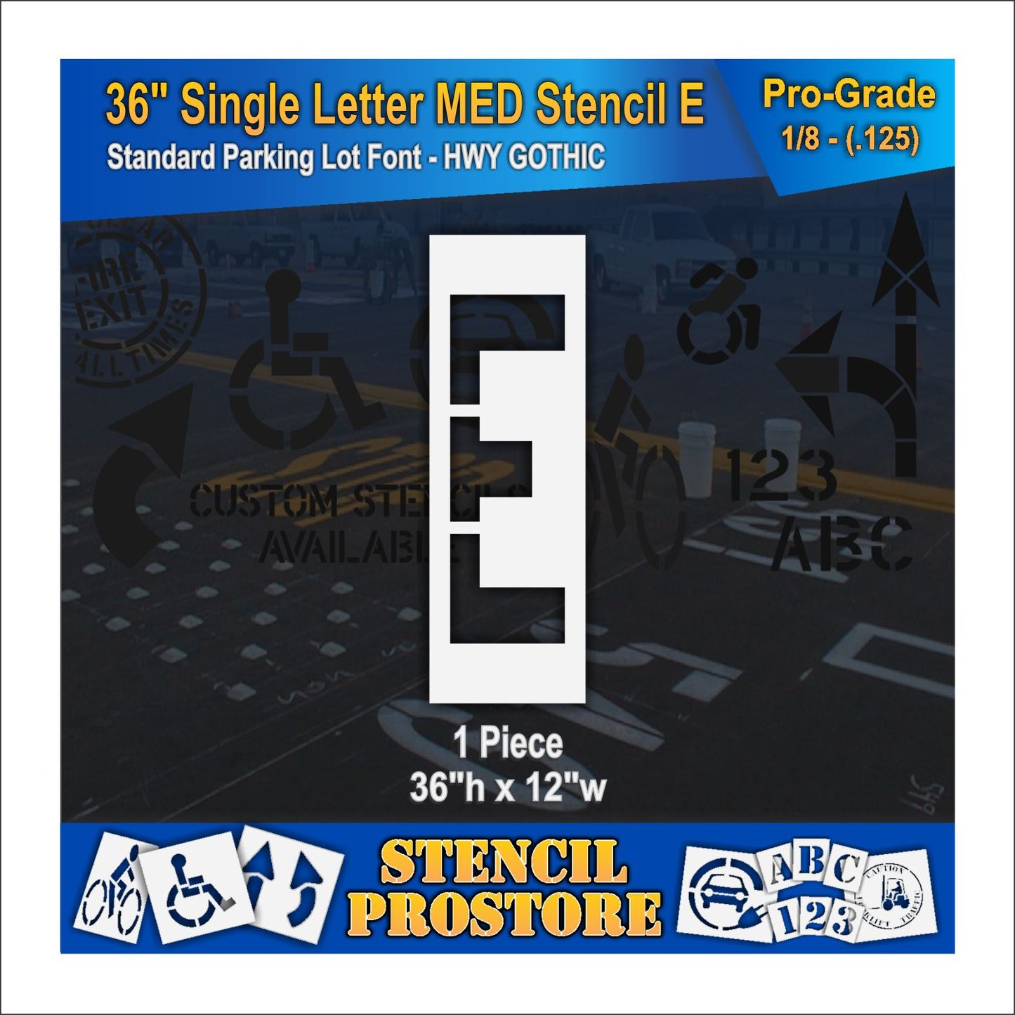 36" Medium Alphabet Kit Stencil