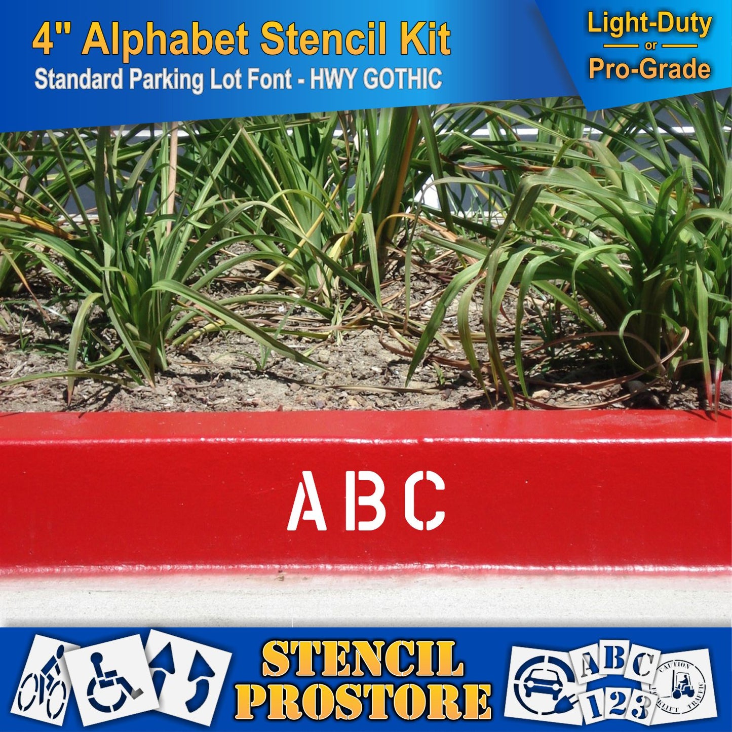 4" Alphabet Kit Stencil