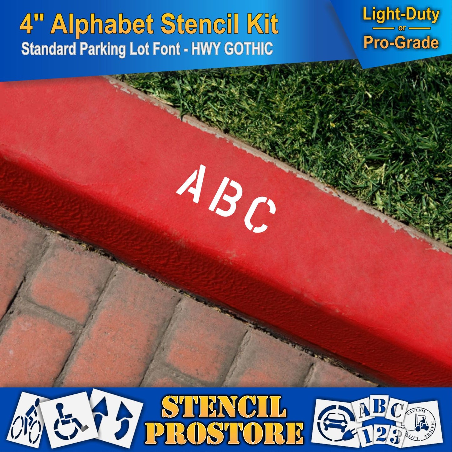 4" Alphabet Kit Stencil